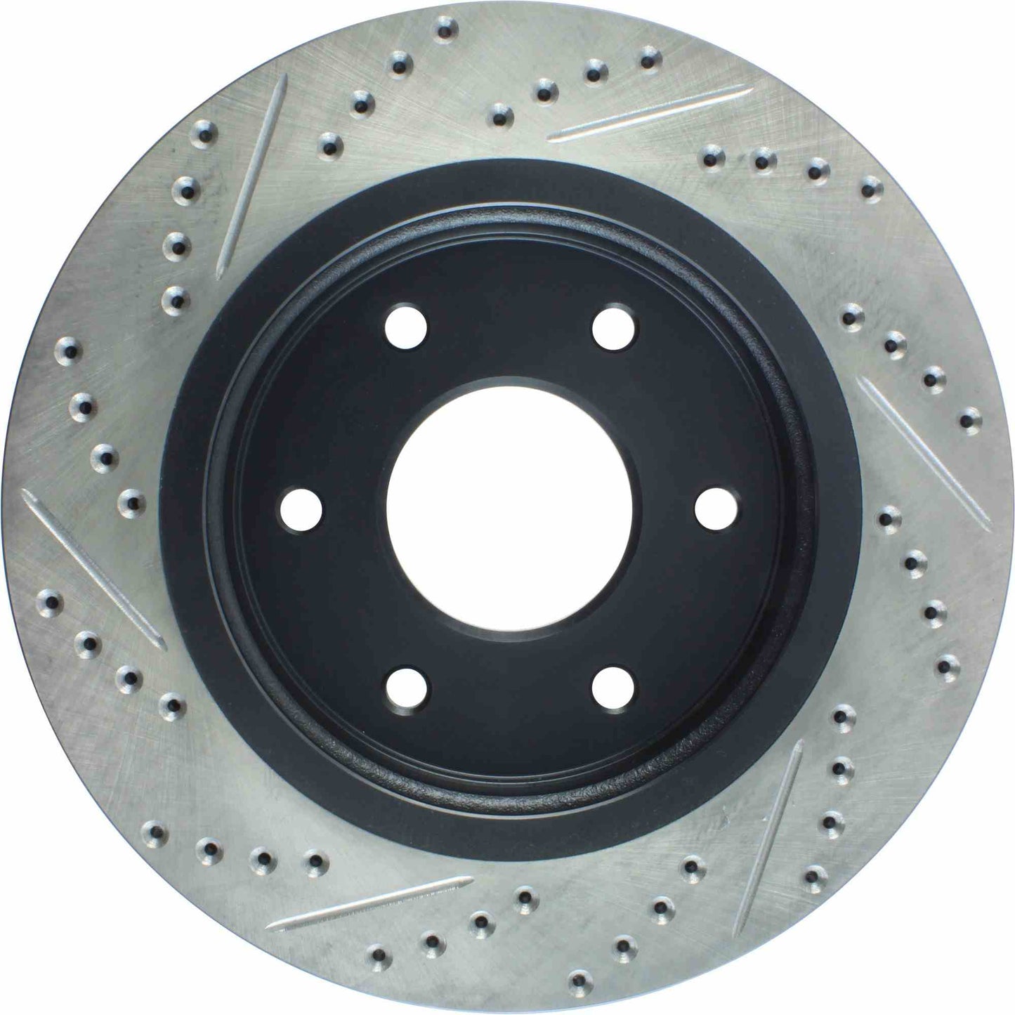 StopTech Sport Drilled/Slotted Brake Rotor; Front Left