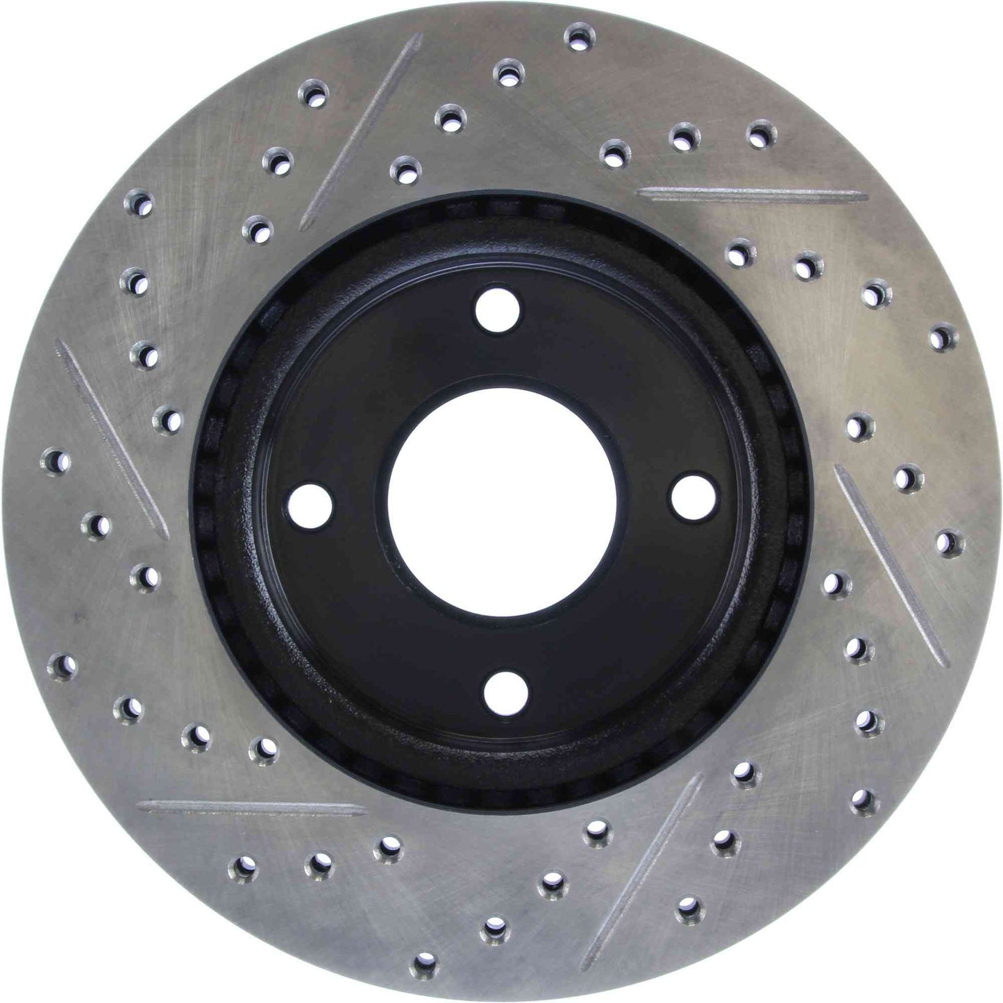 StopTech Sport Drilled/Slotted Brake Rotor; Front Left