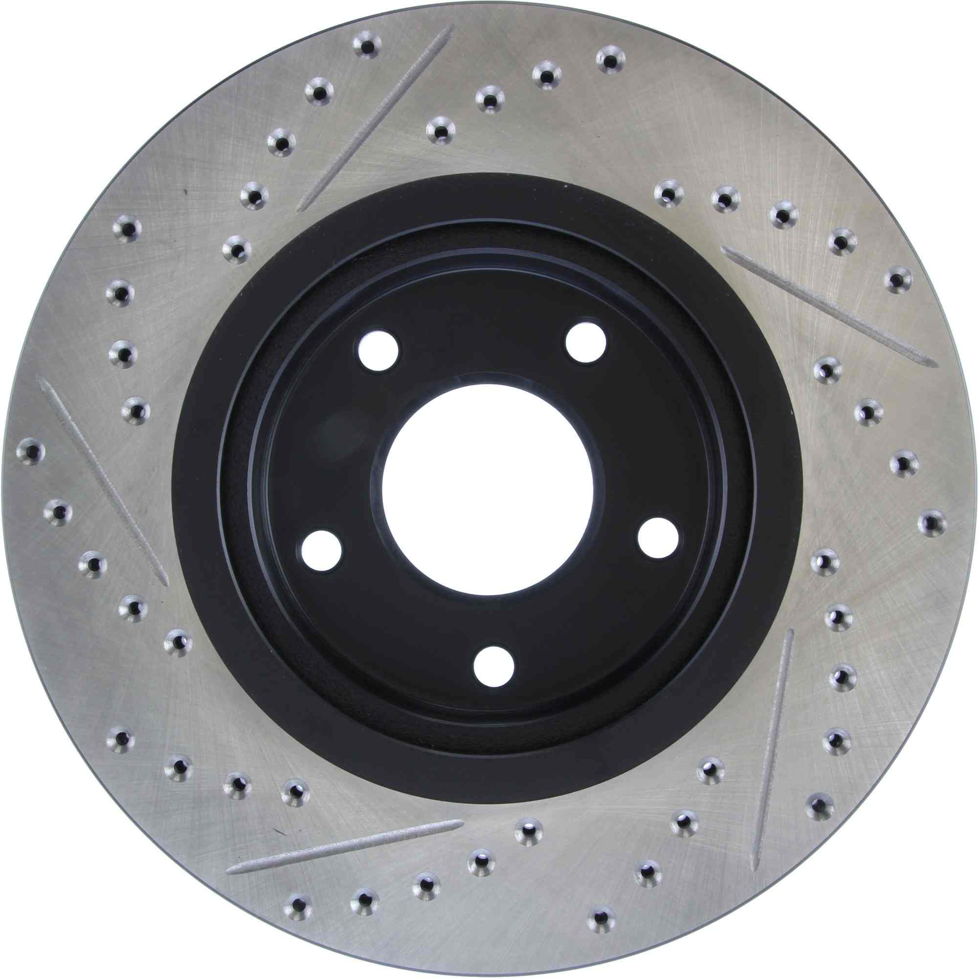 StopTech Sport Drilled/Slotted Brake Rotor; Front Left