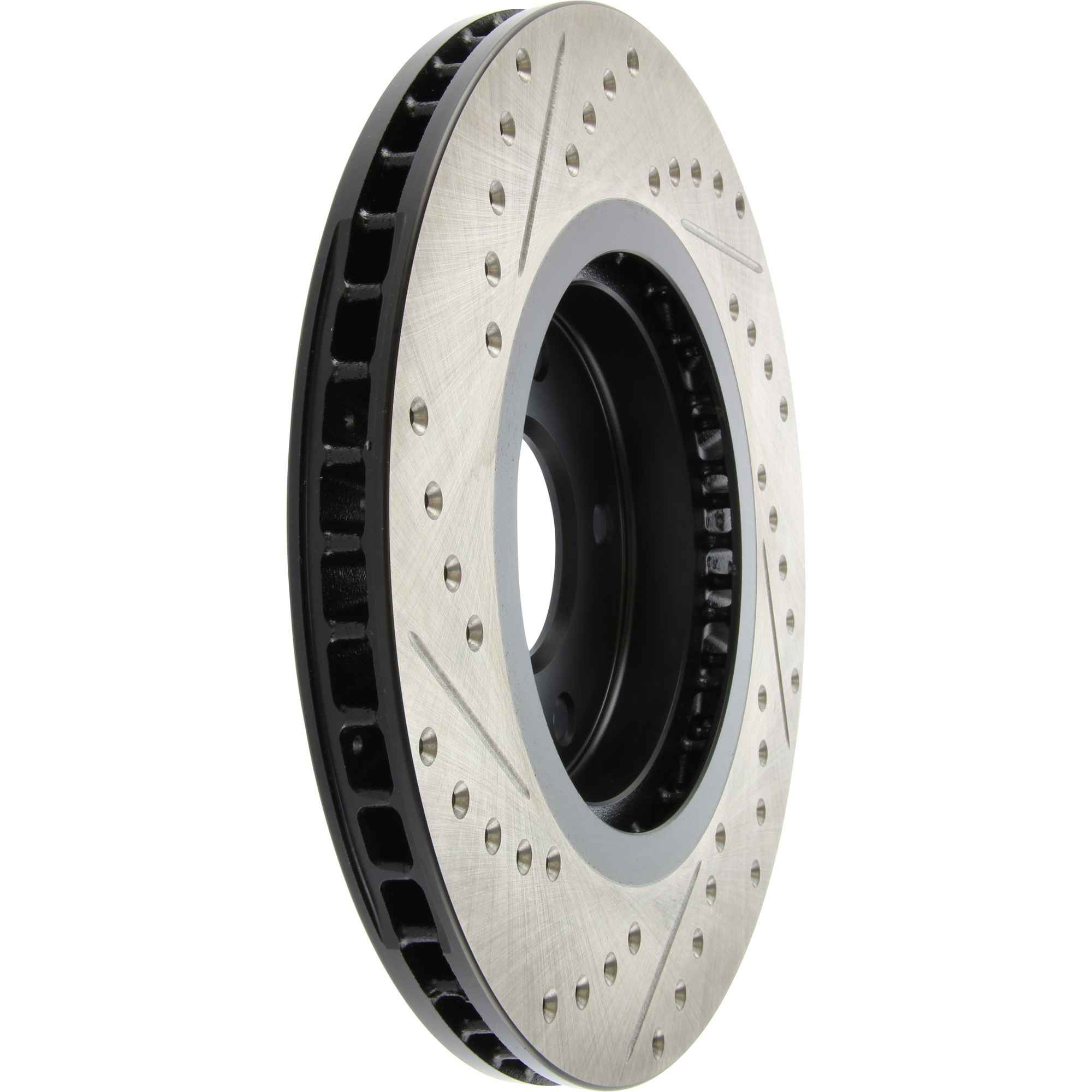 StopTech Sport Drilled/Slotted Brake Rotor; Front Left