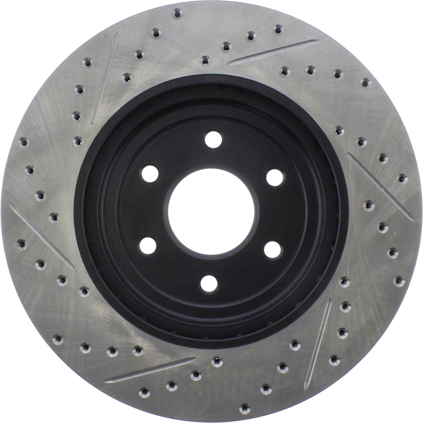 StopTech Sport Drilled/Slotted Brake Rotor; Front Left