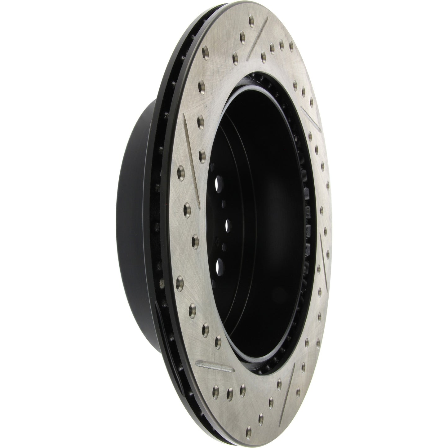 StopTech 93-97 Lexus GS300/93-00 LS400/92-00 SC400 Rear Left Sport Slotted/Drilled Cryo Rotor 127.44084CL