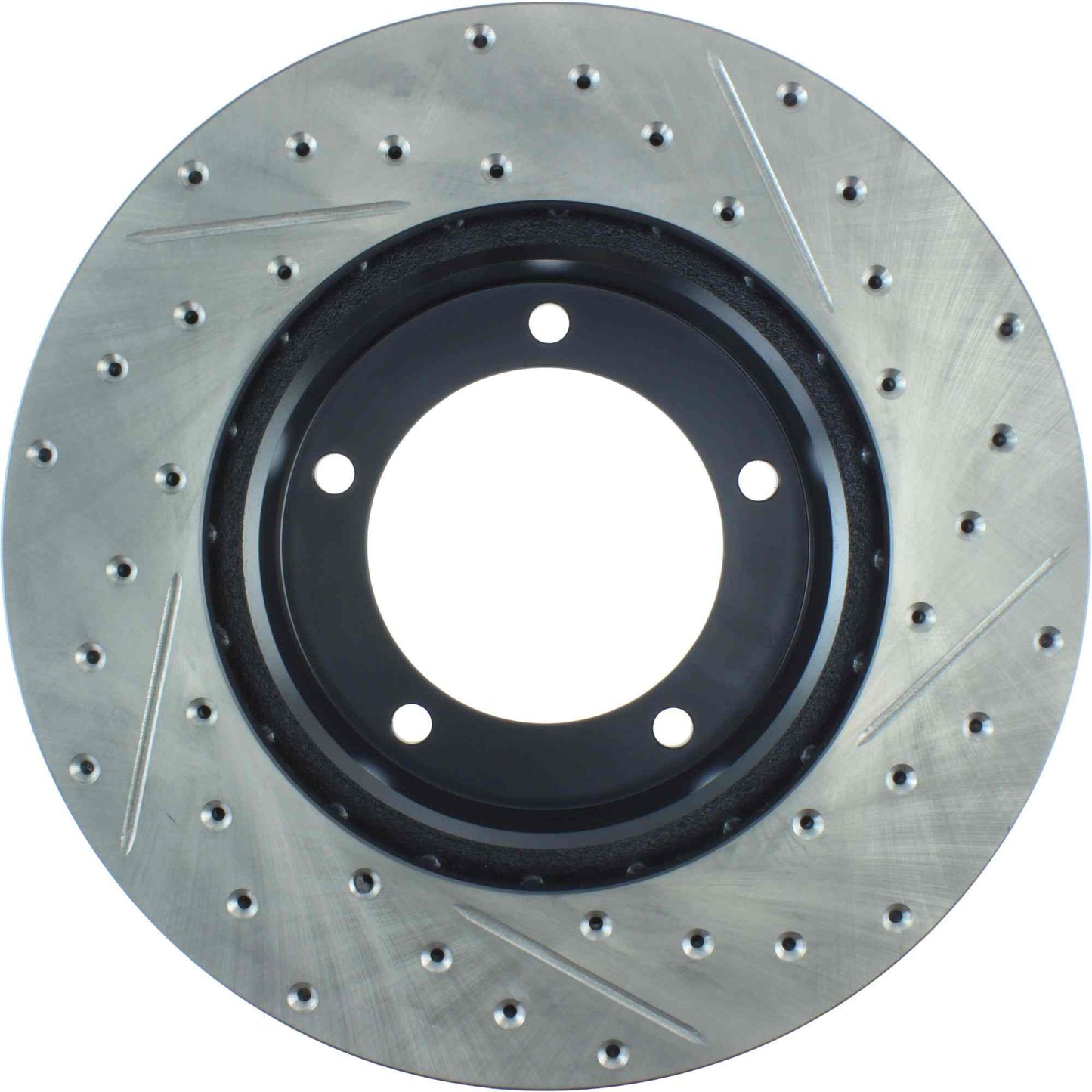 StopTech Sport Drilled/Slotted Brake Rotor; Front Right