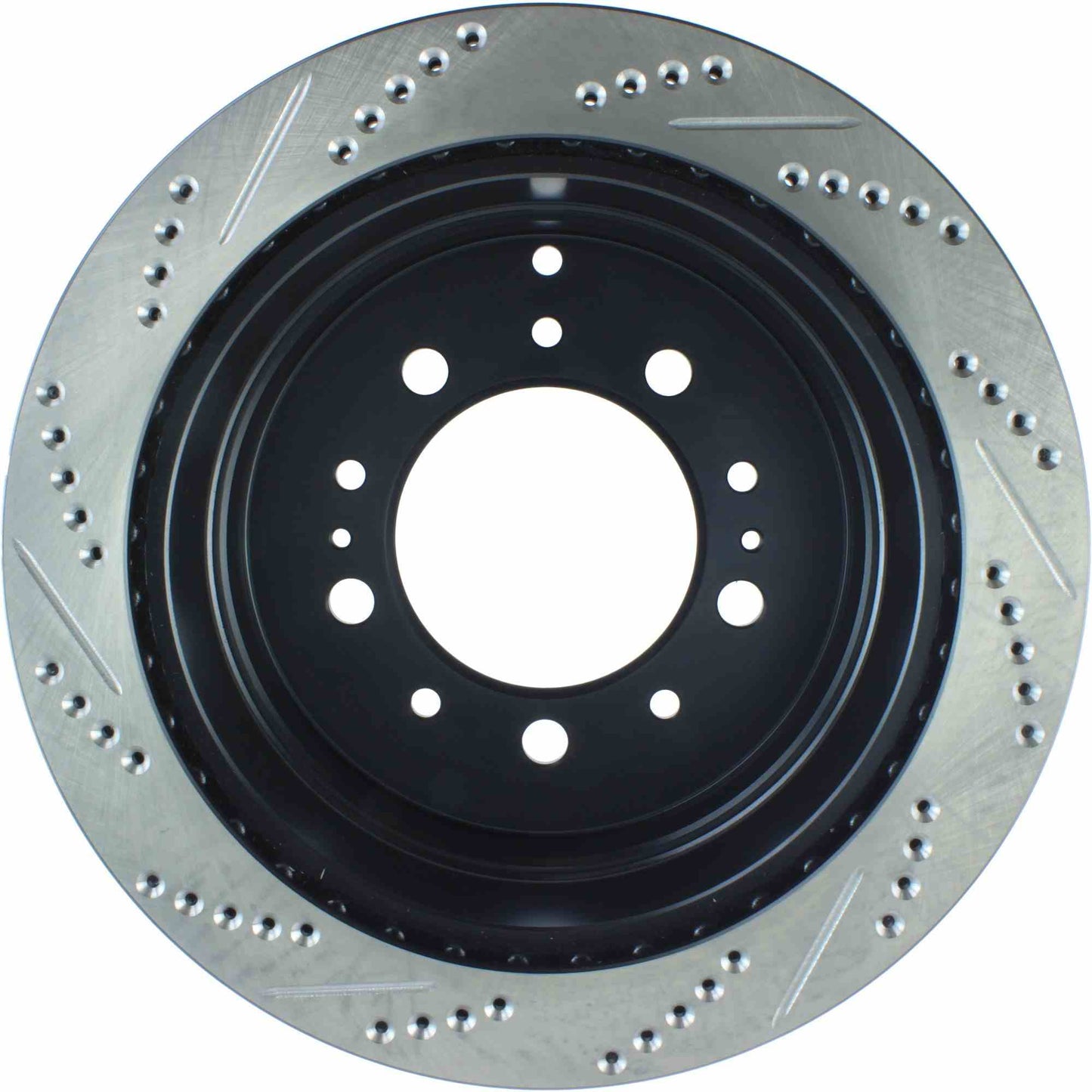 StopTech Sport Drilled/Slotted Brake Rotor; Rear Left