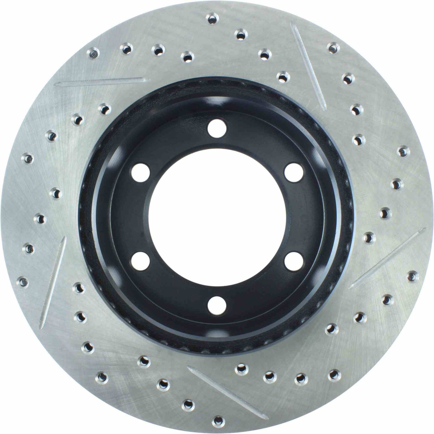 StopTech Sport Drilled/Slotted Brake Rotor; Front Right