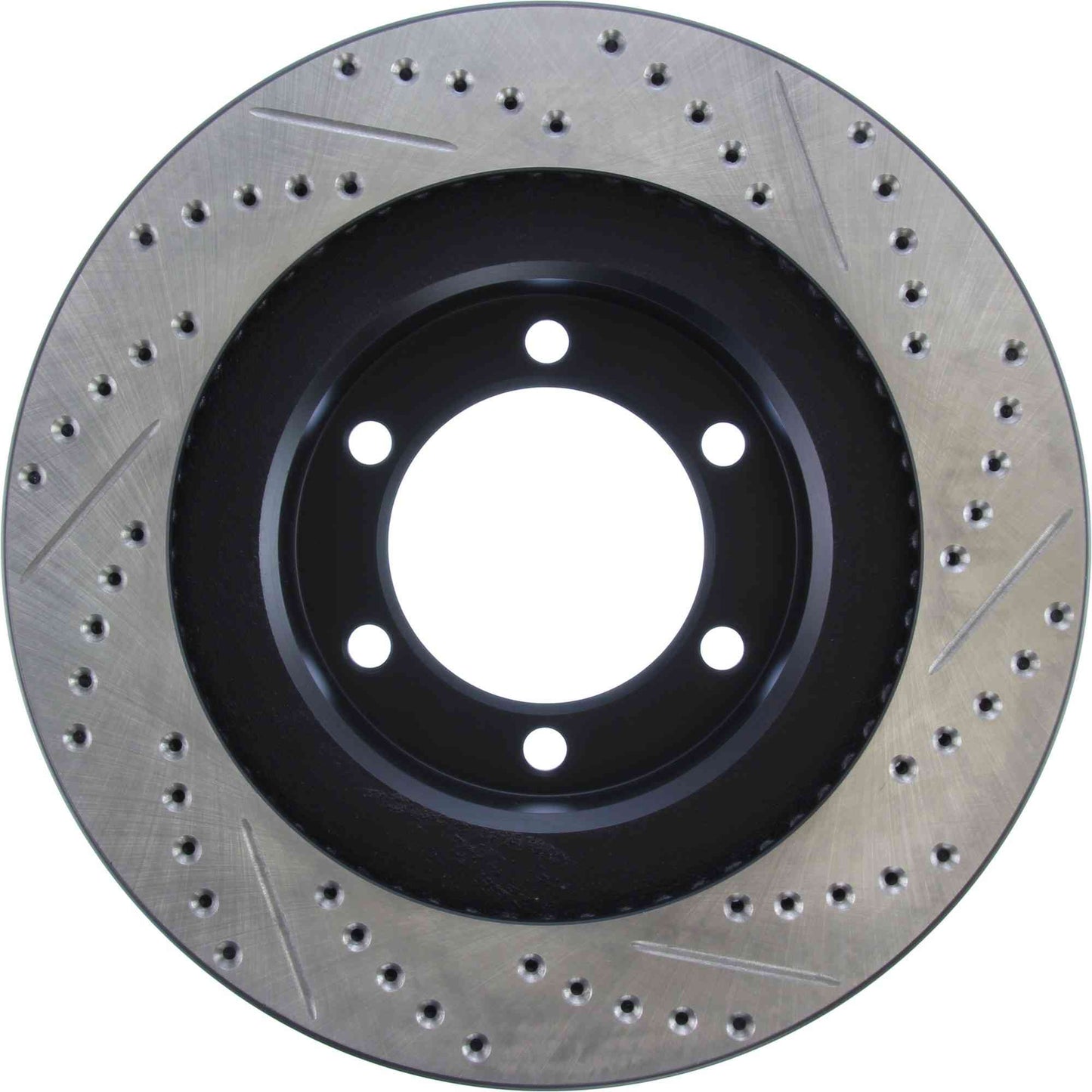 StopTech Sport Drilled/Slotted Brake Rotor; Front Right