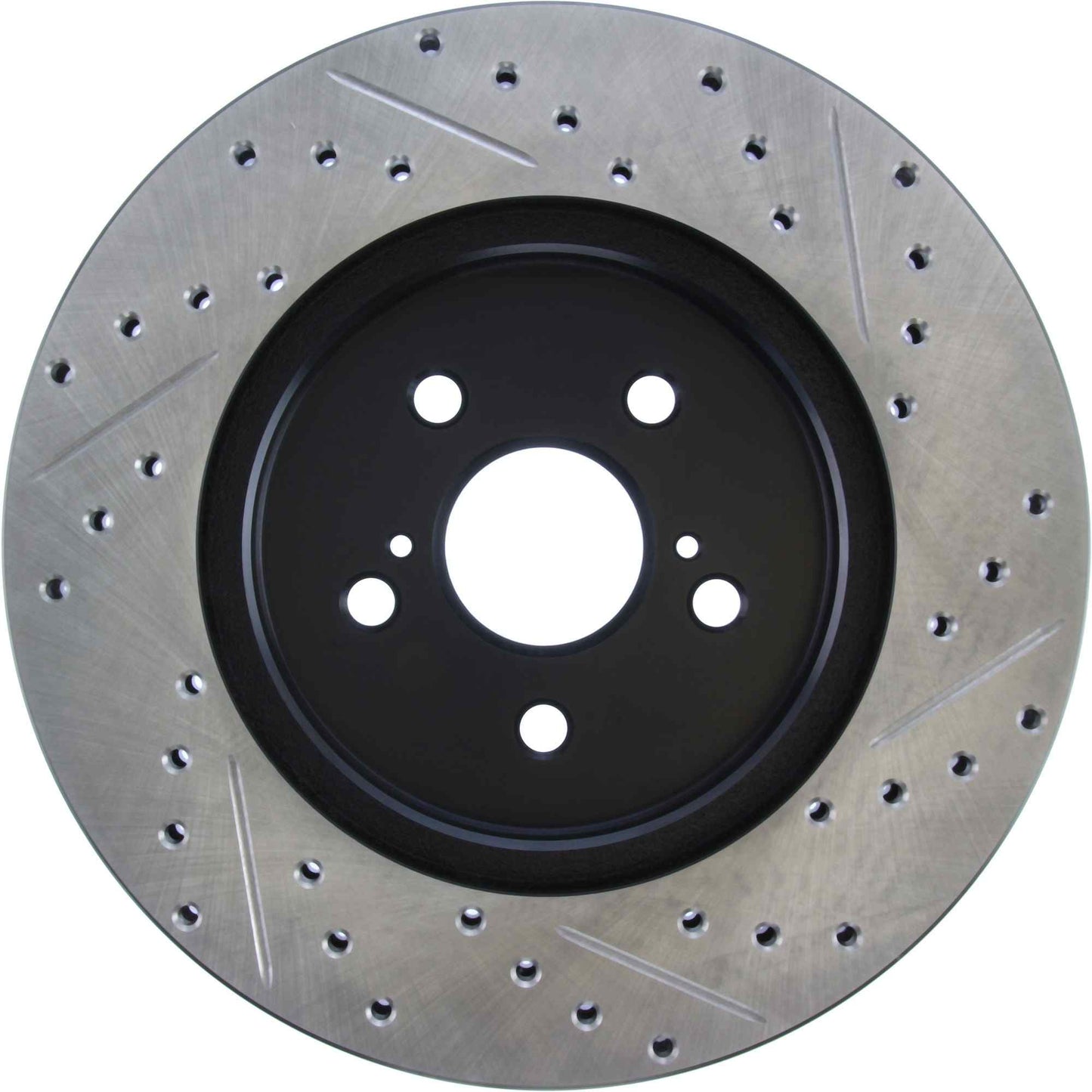 StopTech Sport Drilled/Slotted Brake Rotor; Front Right