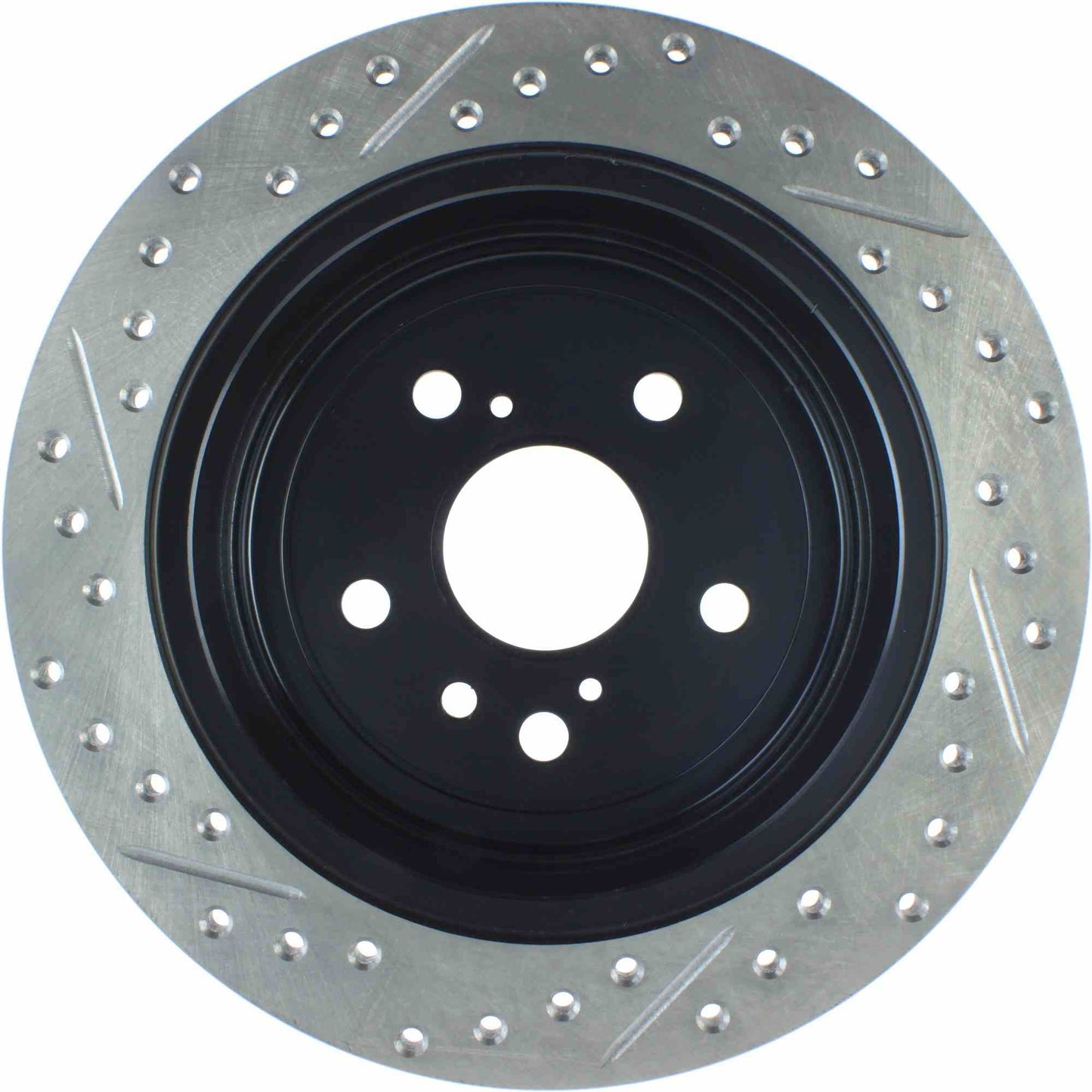StopTech Sport Drilled/Slotted Brake Rotor; Rear Left