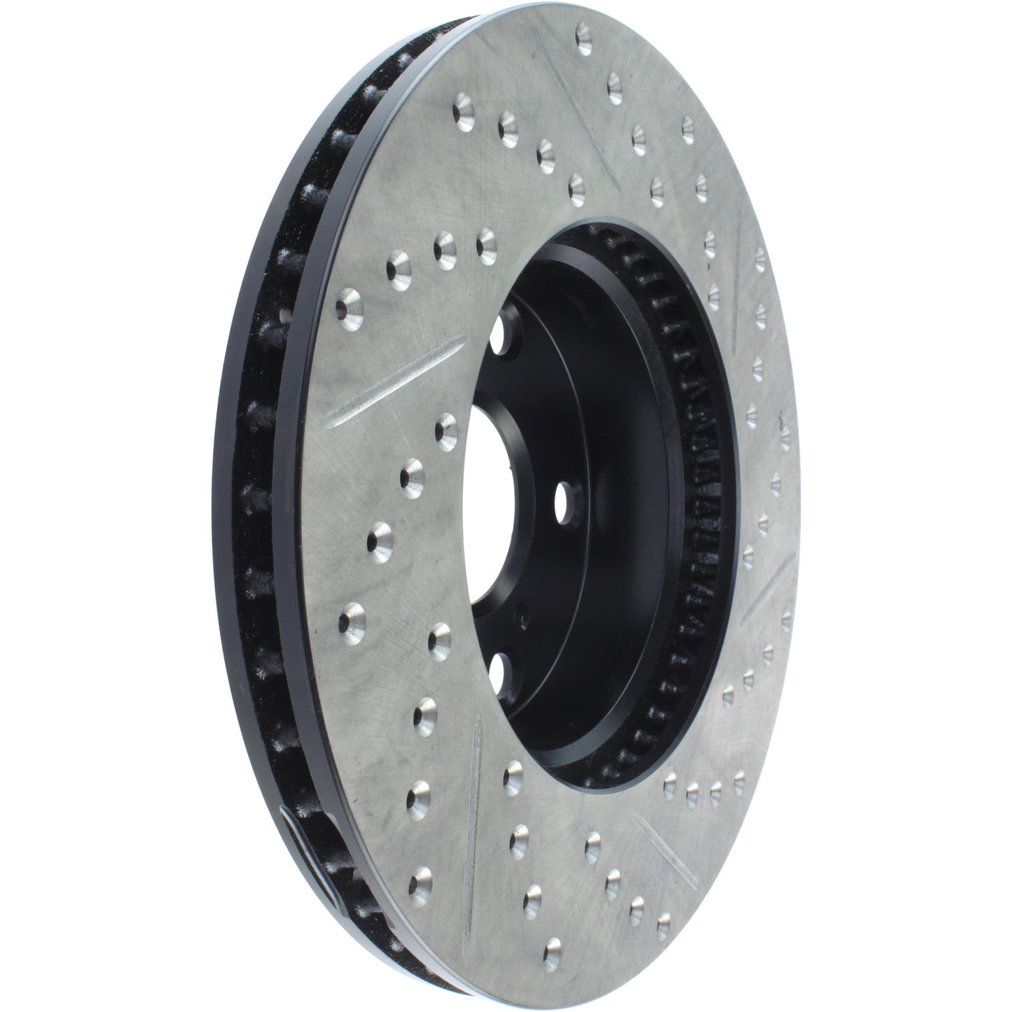 StopTech 05-15 Toyota Tacoma Front Right Cryo Slotted & Drilled Sport Brake Rotor 127.44136CR