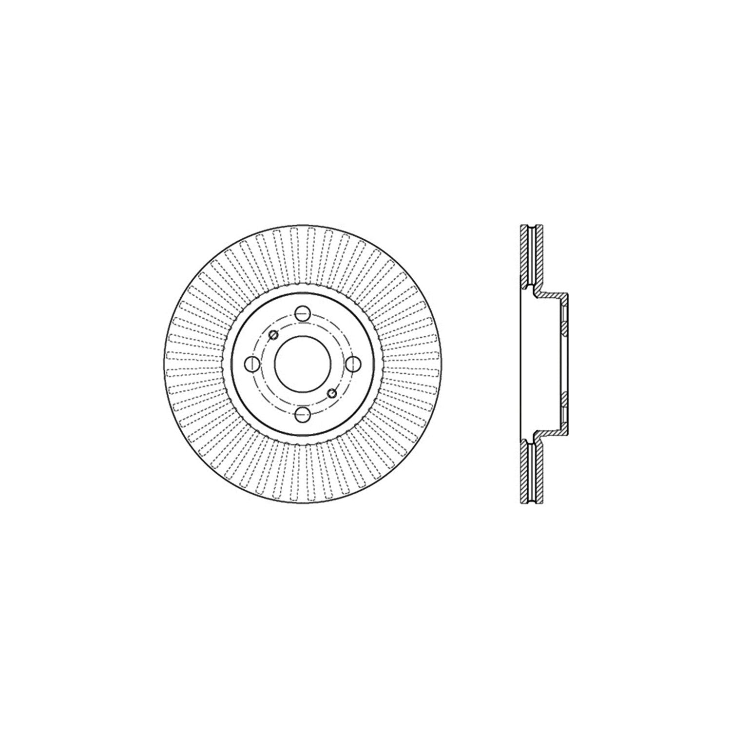 StopTech Sport Drilled/Slotted Brake Rotor; Front Left