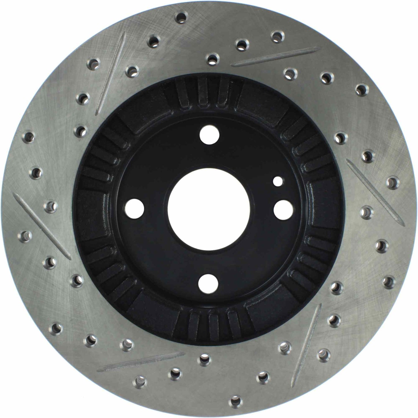 StopTech Sport Drilled/Slotted Brake Rotor; Front Left