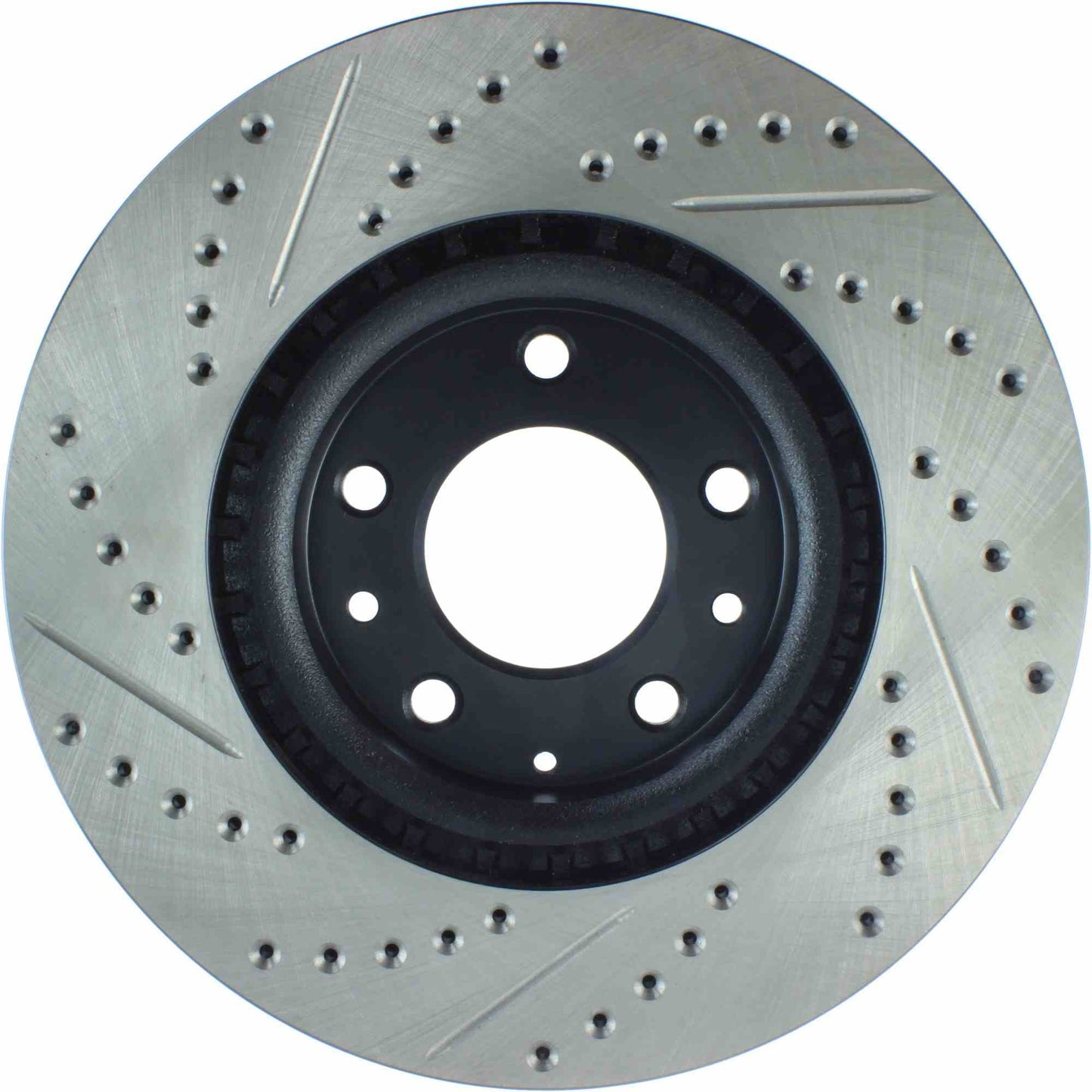 StopTech Sport Drilled/Slotted Brake Rotor; Front Left