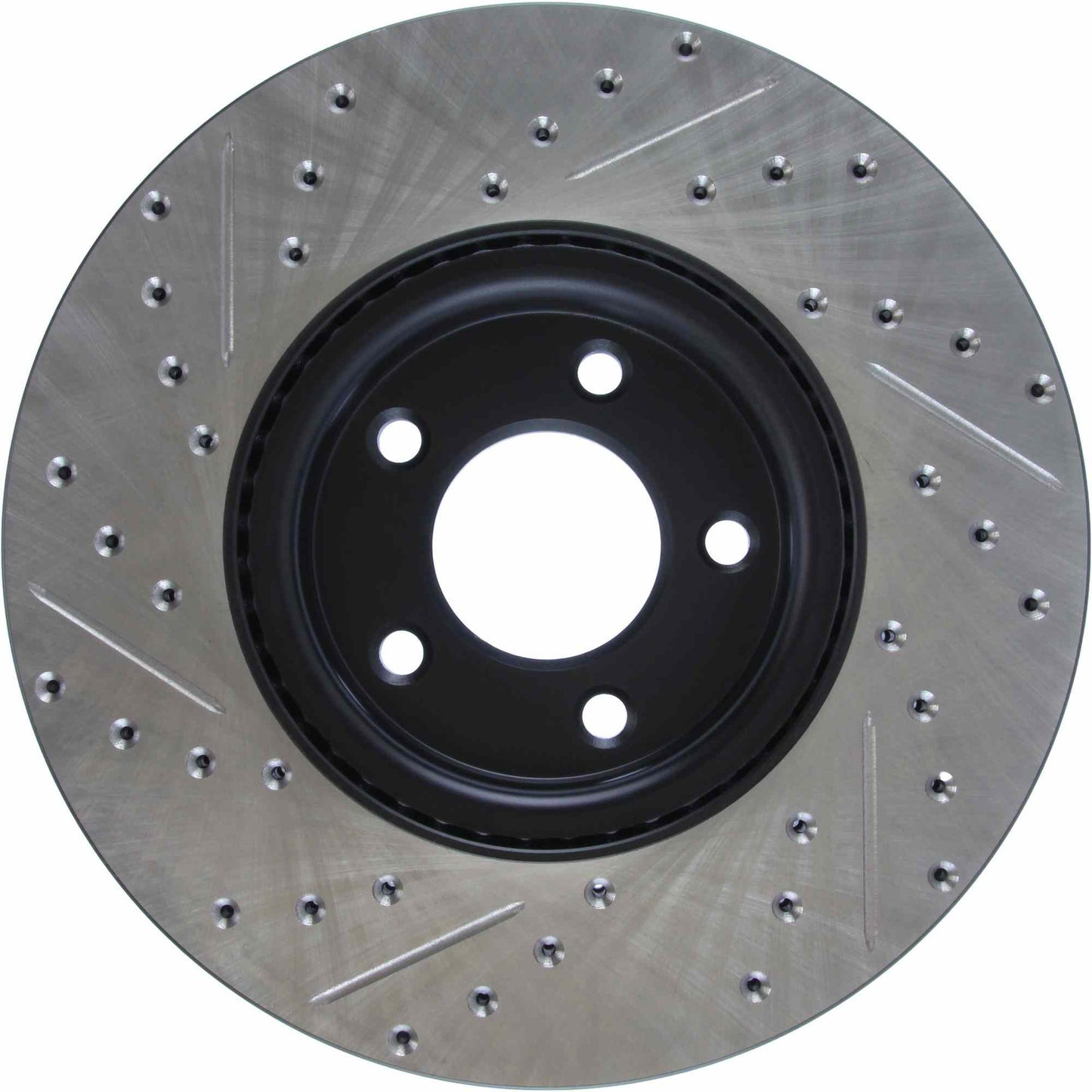 StopTech Sport Drilled/Slotted Brake Rotor; Front Left