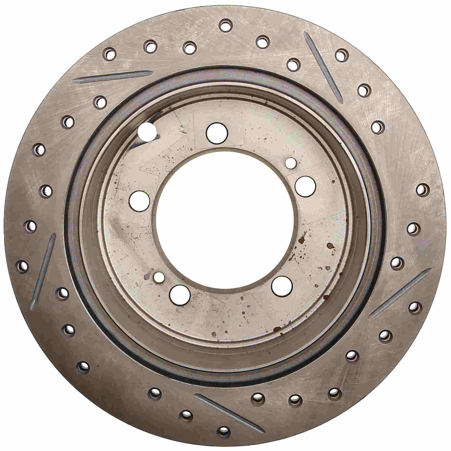 StopTech 91-96 Dodge Stealth 2WD / 90-99 Mitsubishi 3000GT Right Rear Slotted & Drilled Rotors 127.46033R