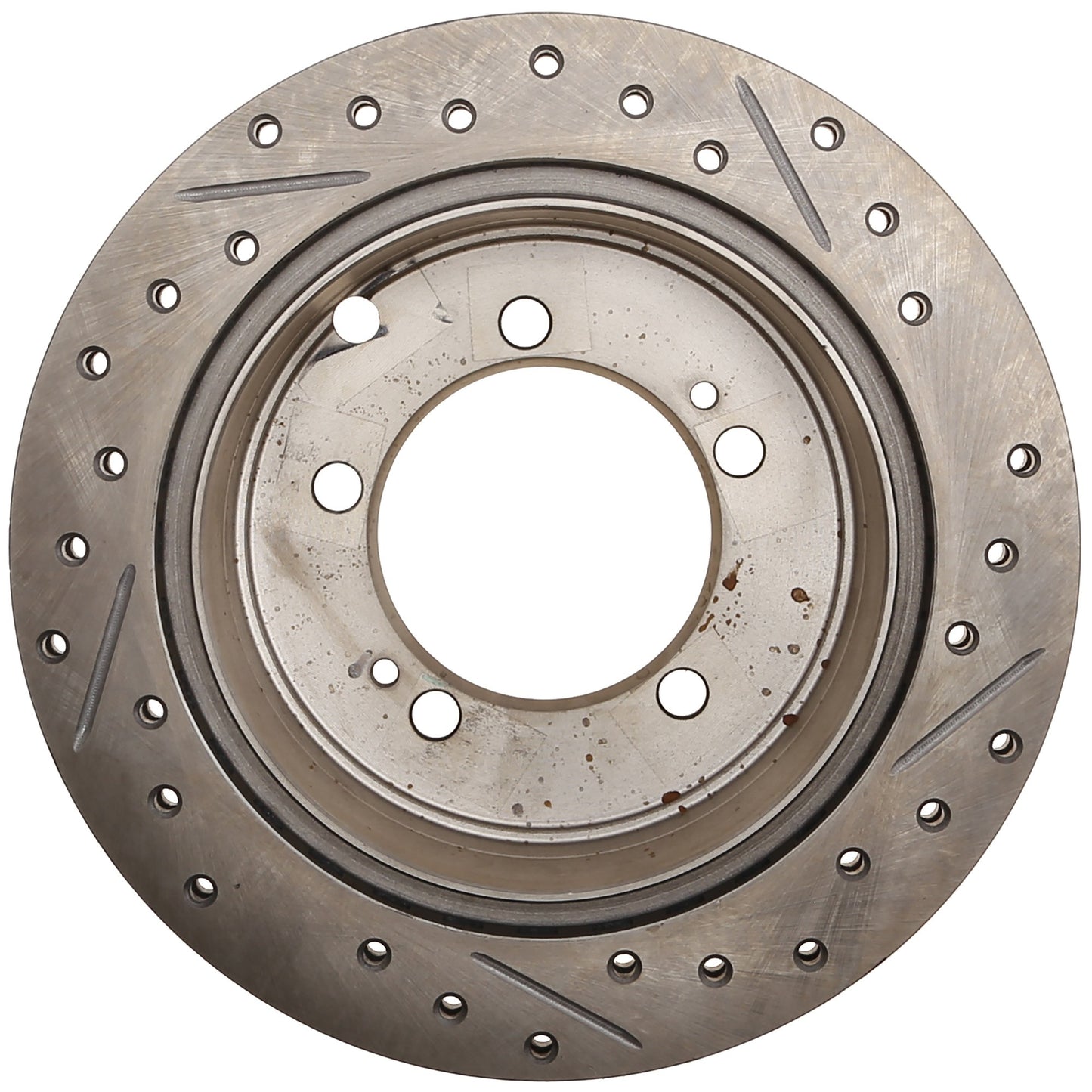 StopTech 91-96 Dodge Stealth 2WD / 90-99 Mitsubishi 3000GT Right Rear Slotted & Drilled Rotors 127.46033R