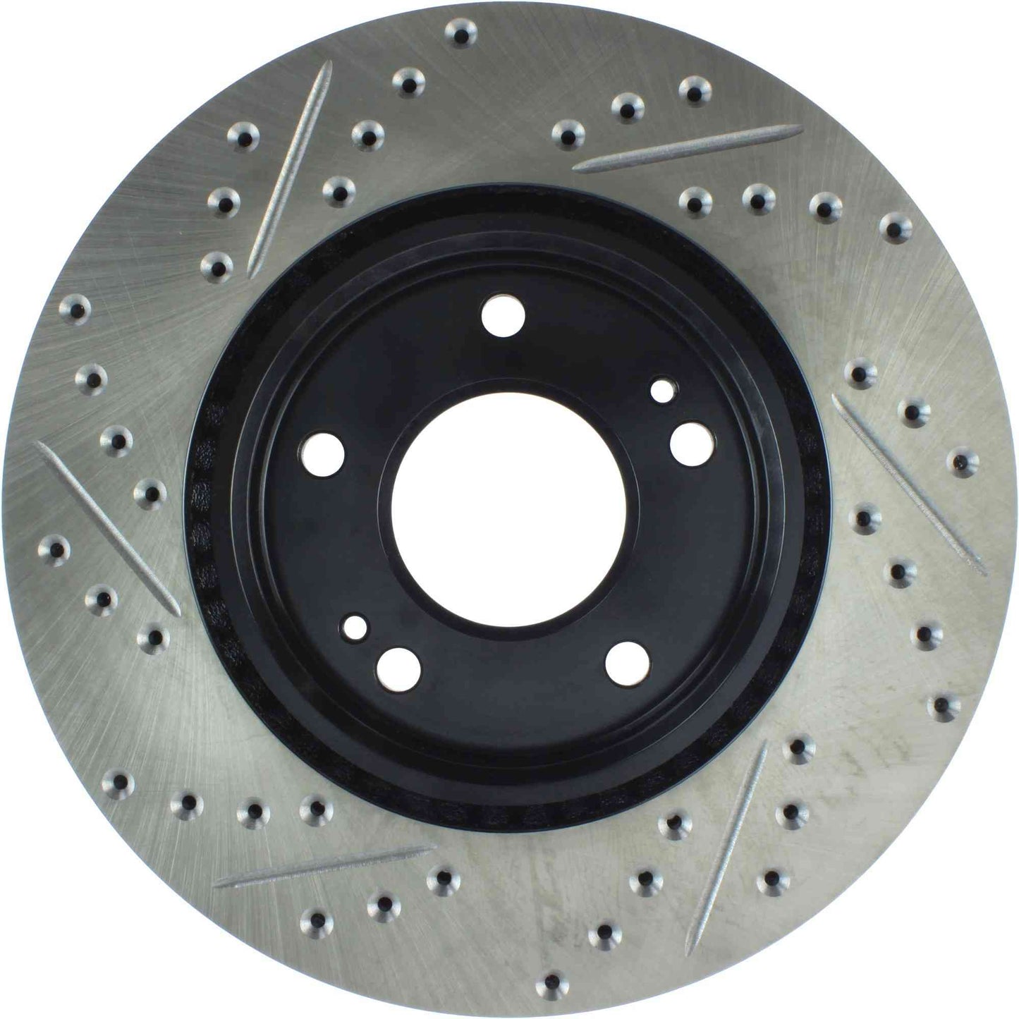 StopTech Sport Drilled/Slotted Brake Rotor; Front Left