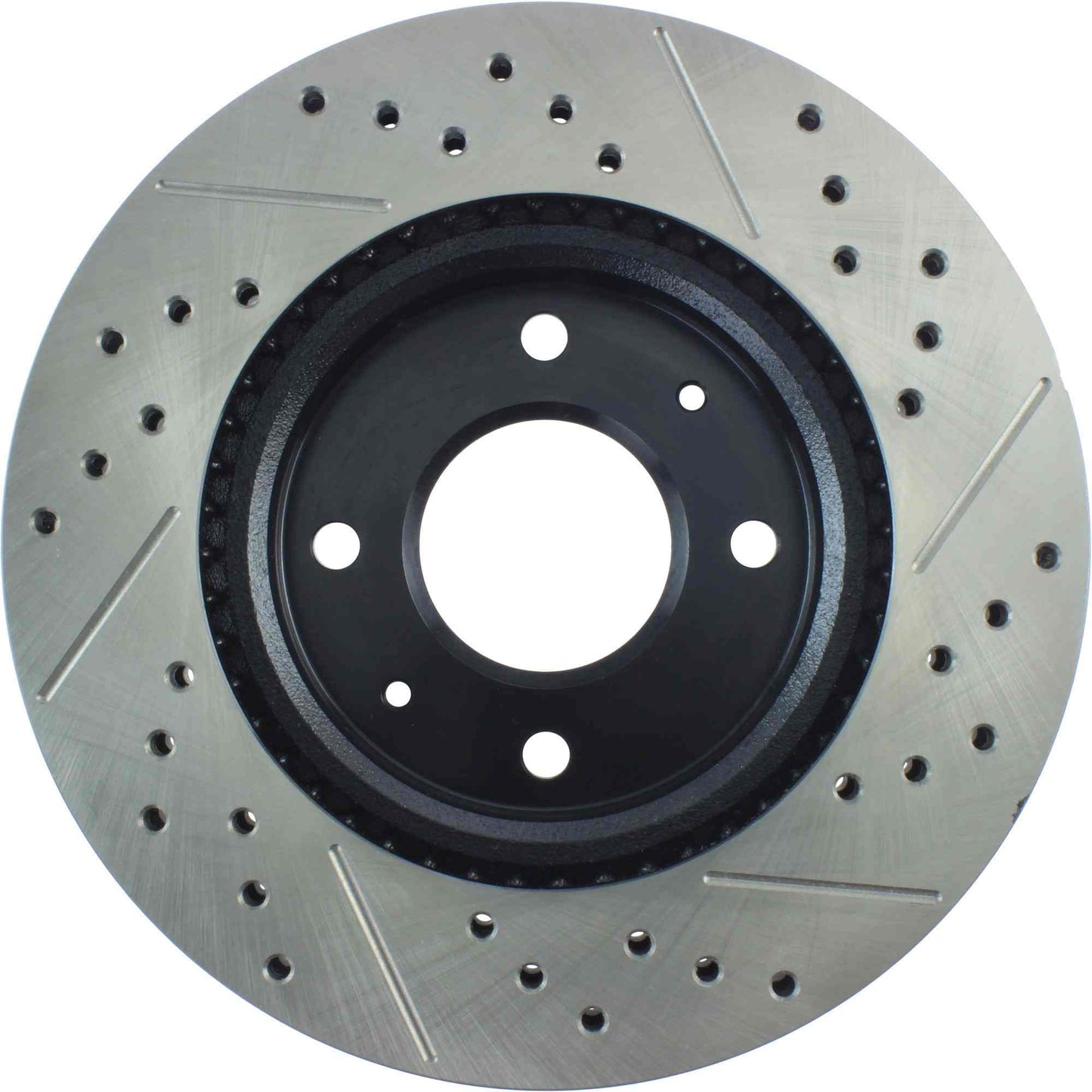 StopTech Sport Drilled/Slotted Brake Rotor; Front Right