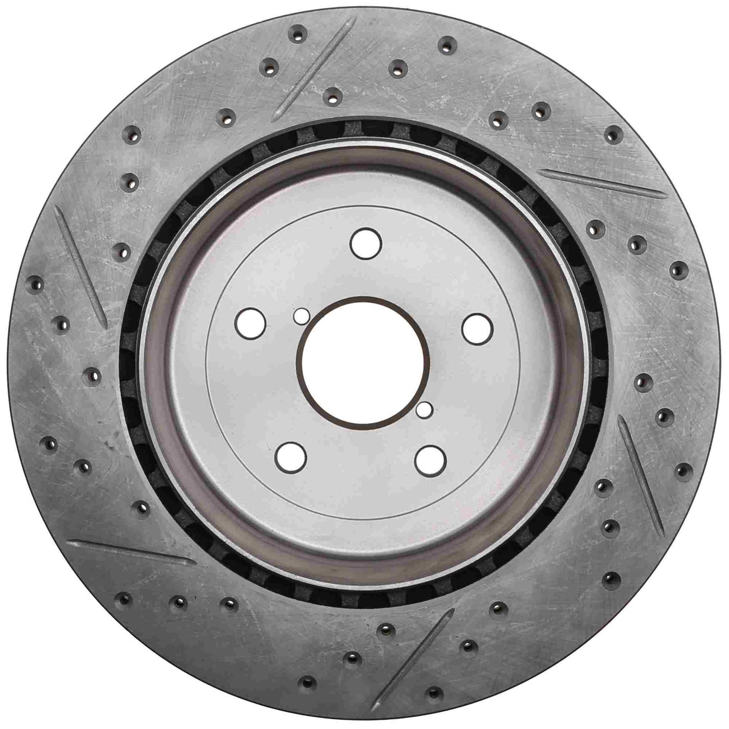 StopTech Sport Drilled/Slotted Brake Rotor; Rear Left