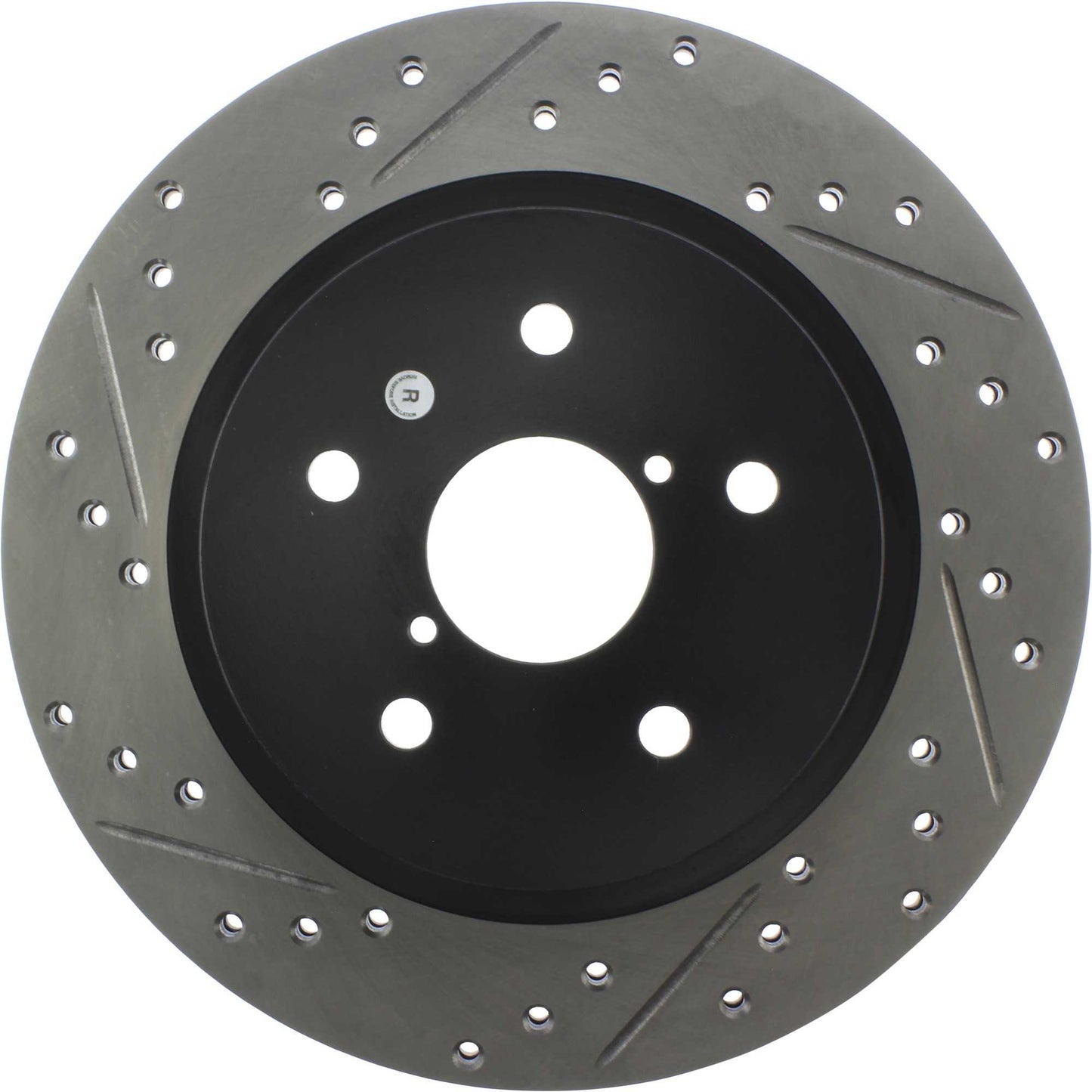 StopTech 16-17 Subaru WRX (w/Eyesight Technology) Sport Slotted & Drilled Rear Right Rotor 127.47037R