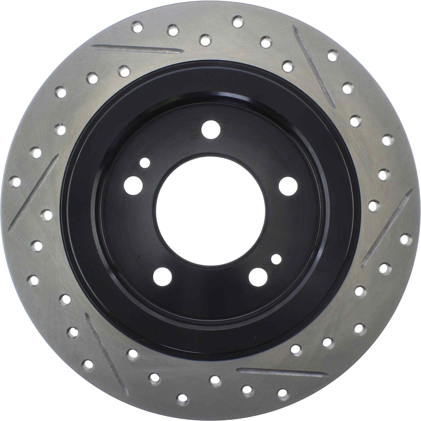StopTech 13-18 Kia Optima SportStop Slotted & Drilled Rear Right Rotor 127.50029R