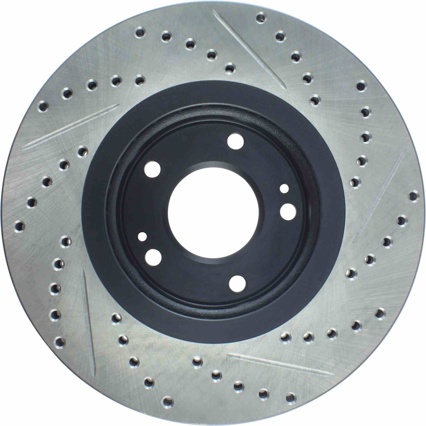 StopTech Sport Drilled/Slotted Brake Rotor; Front Right