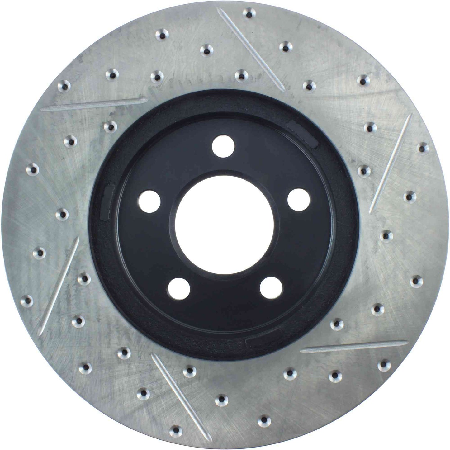 StopTech Sport Drilled/Slotted Brake Rotor; Front Right