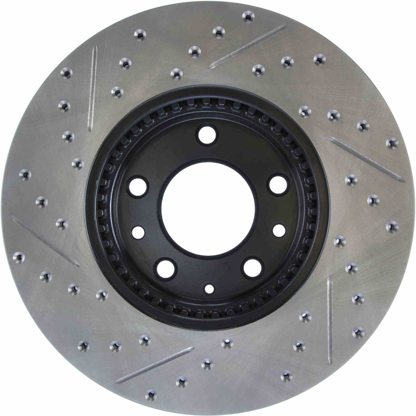 StopTech Sport Drilled/Slotted Brake Rotor; Front Left