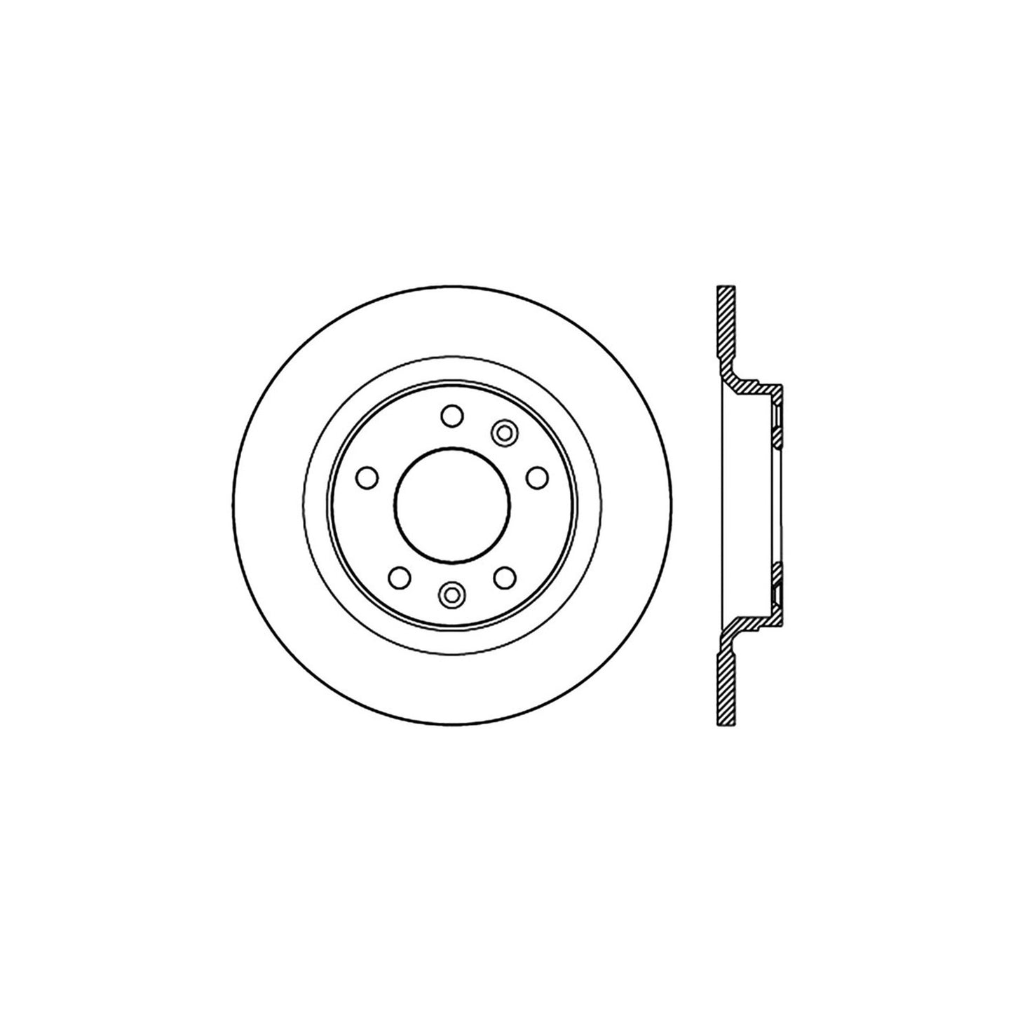 Stoptech Sport Drilled & Slotted Rotor - Front Right 127.61097L