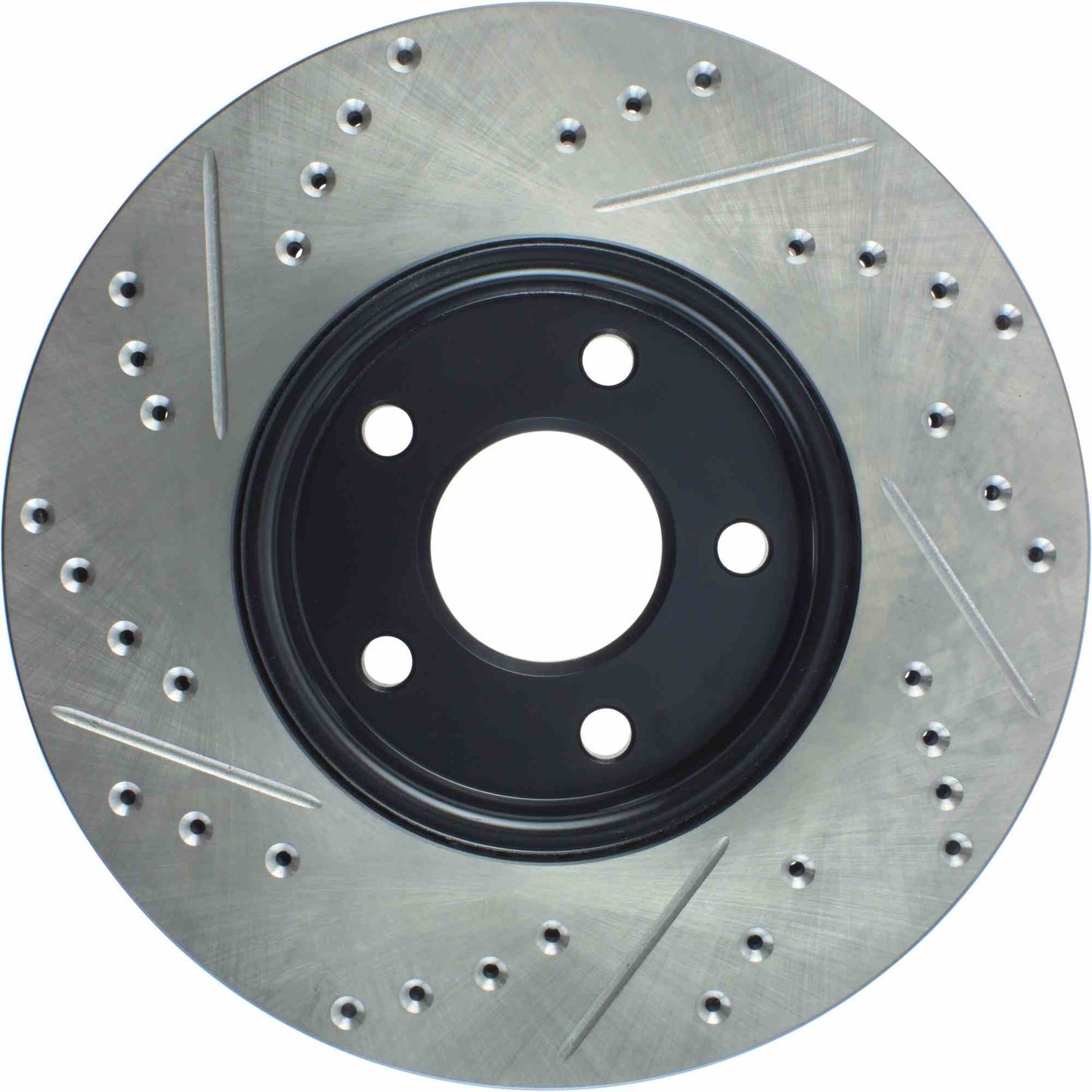 StopTech Sport Drilled/Slotted Brake Rotor; Front Left