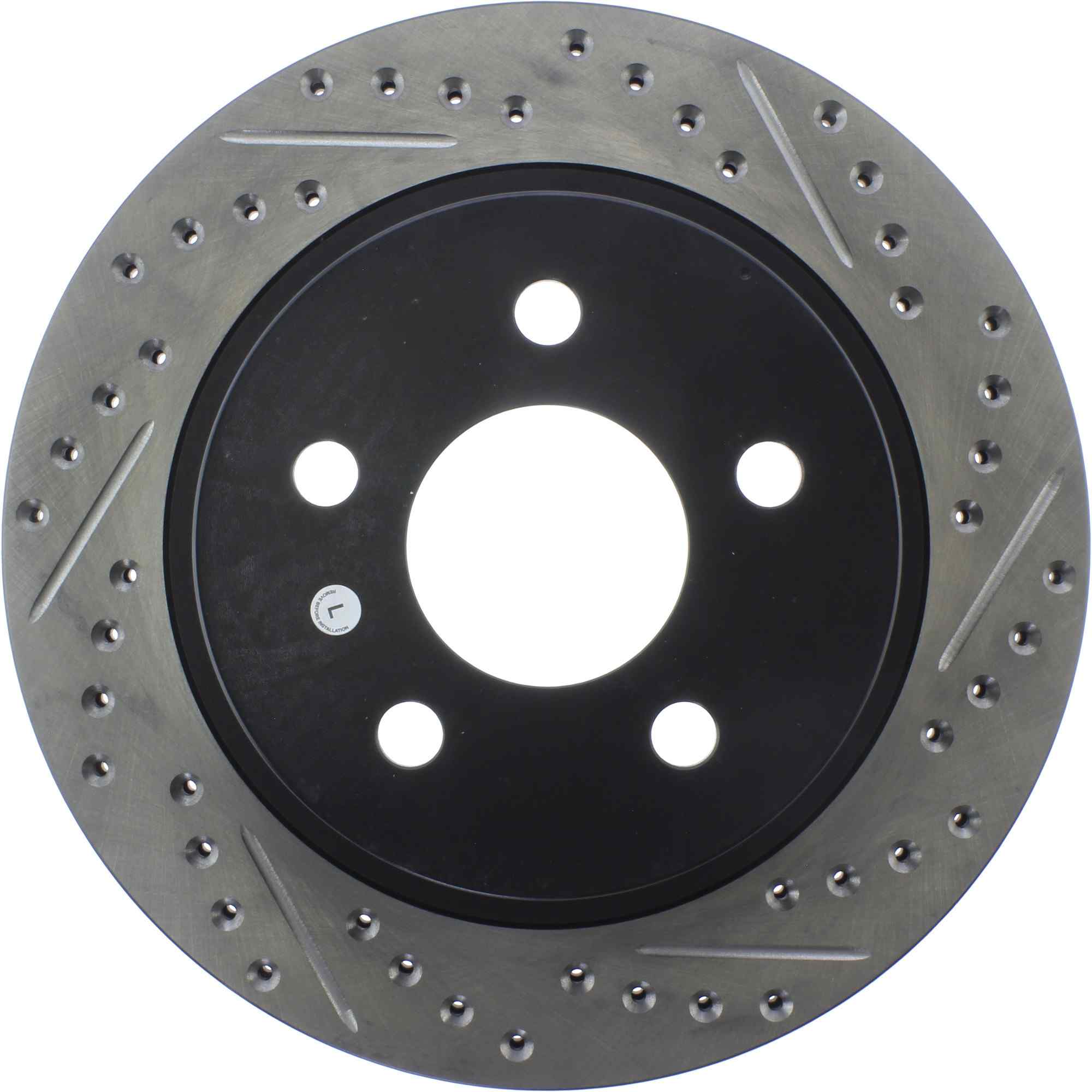 StopTech Sport Drilled/Slotted Brake Rotor; Rear Left