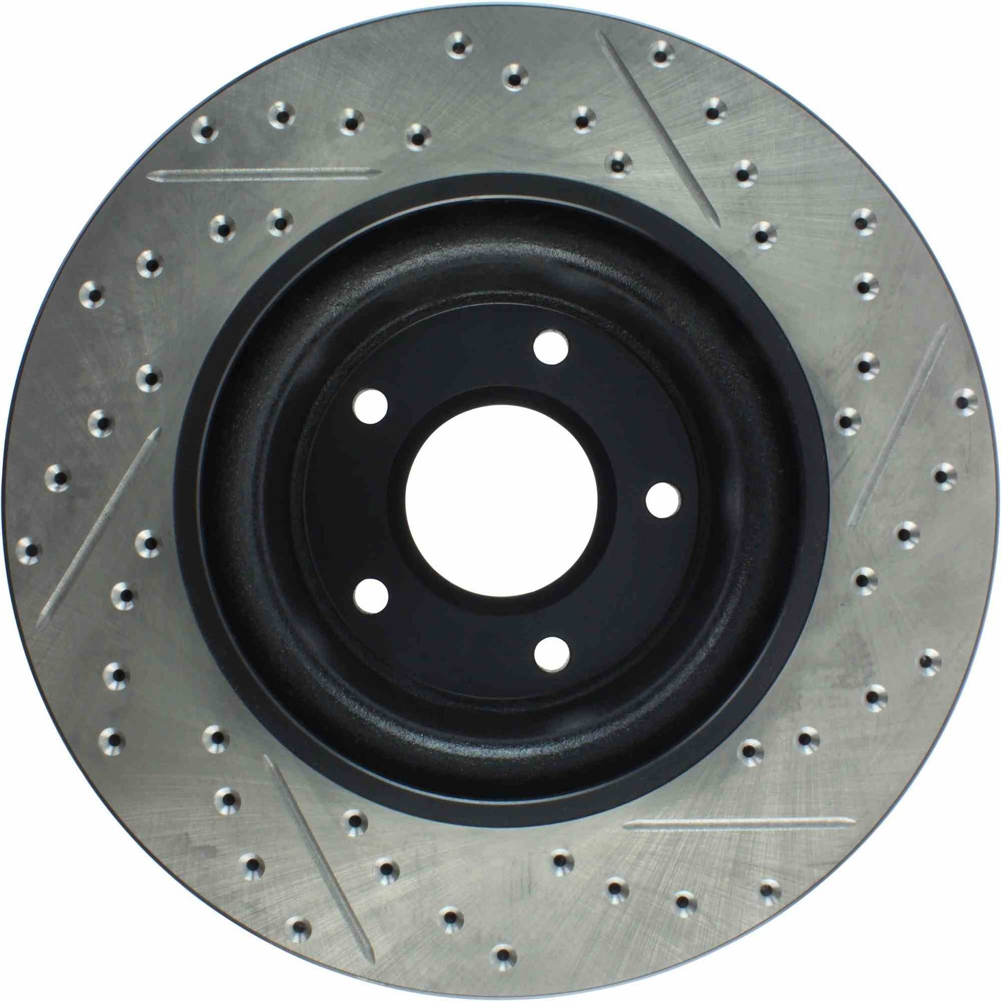 StopTech Sport Drilled/Slotted Brake Rotor; Front Right