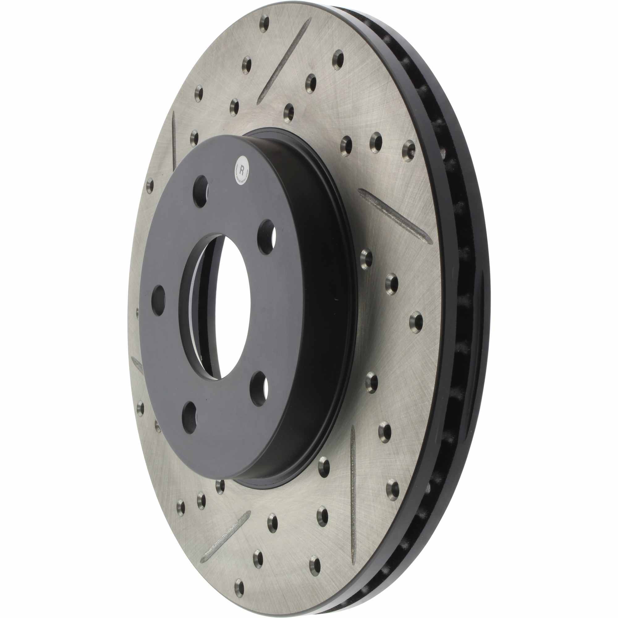 StopTech Sport Drilled/Slotted Brake Rotor; Front Right