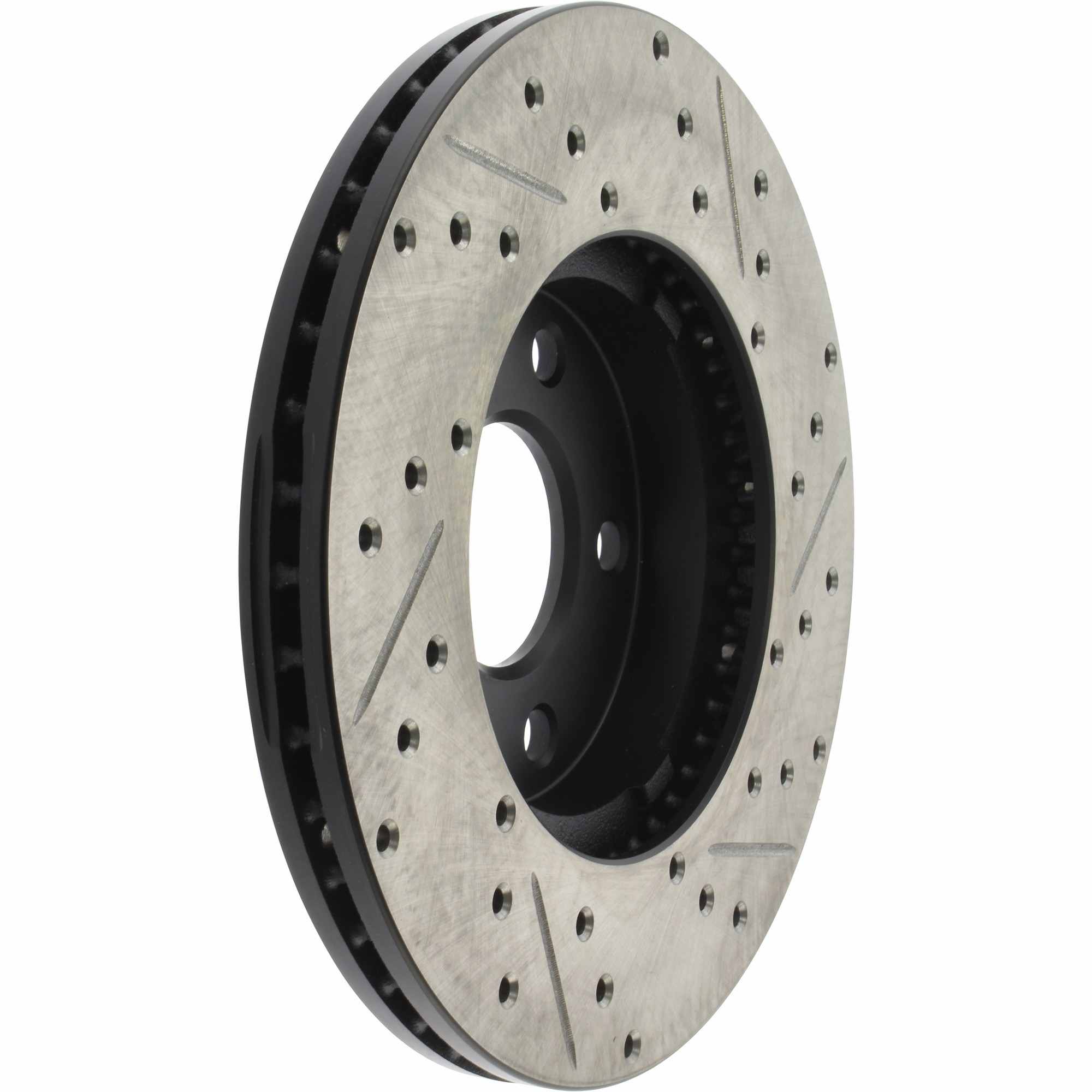 StopTech Sport Drilled/Slotted Brake Rotor; Front Right