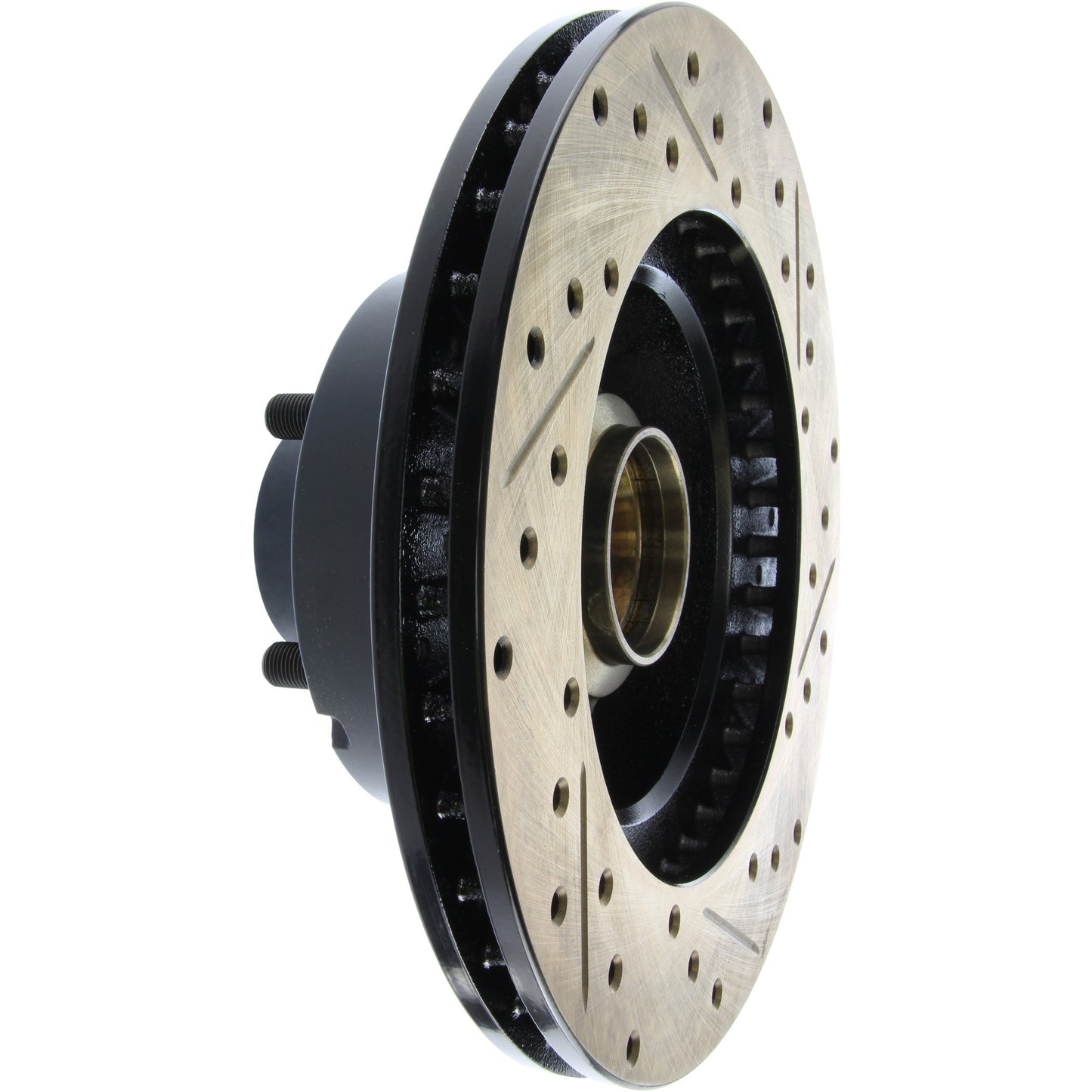 StopTech 70-72 Dodge Challenger/Charger/Coronet SportStop Cryo Slotted & Drilled Front Right Rotor 127.63022CR