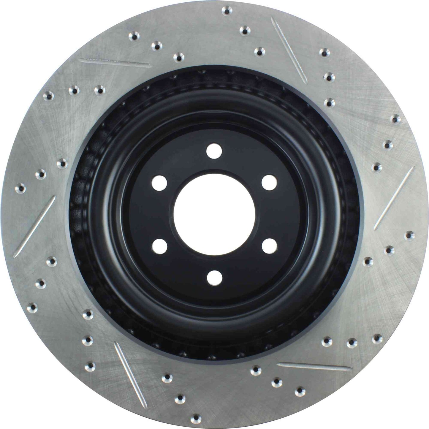 StopTech Sport Drilled/Slotted Brake Rotor; Front Right