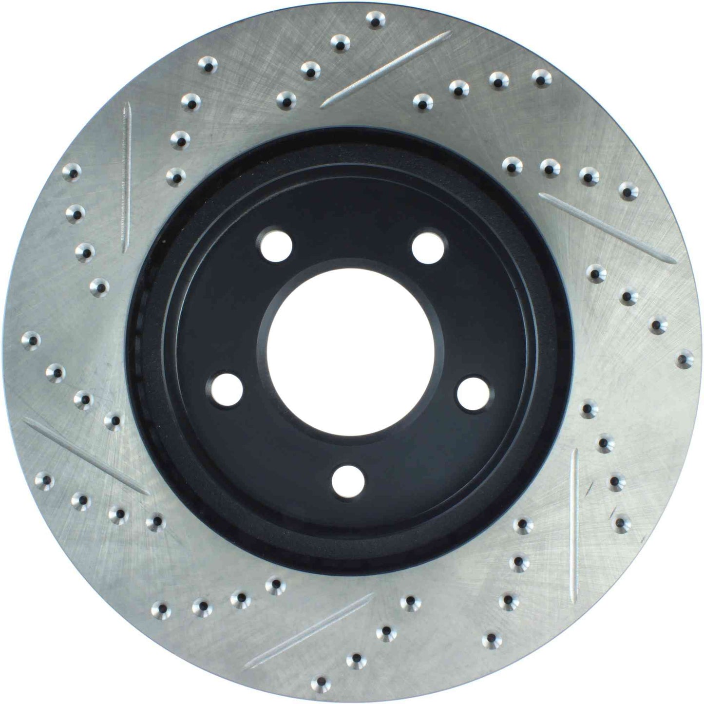 StopTech Sport Drilled/Slotted Brake Rotor; Front Left