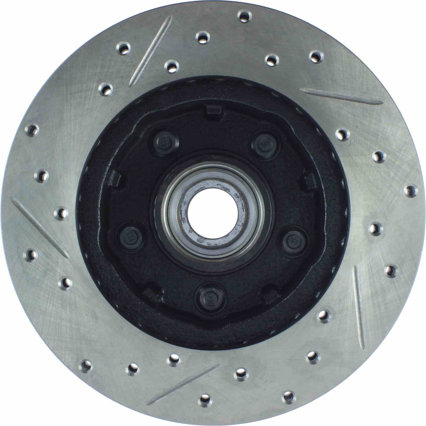StopTech Sport Drilled/Slotted Brake Rotor; Front Left