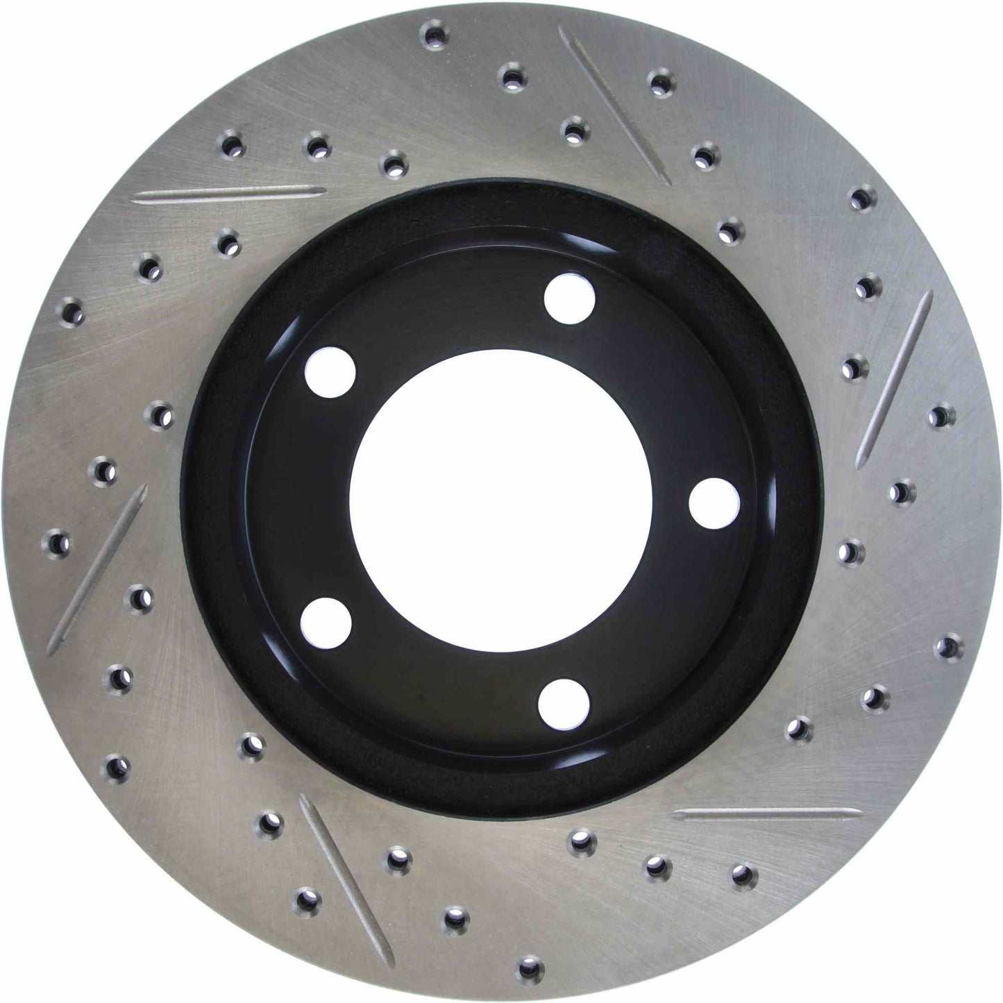 StopTech Sport Drilled/Slotted Brake Rotor; Front Right