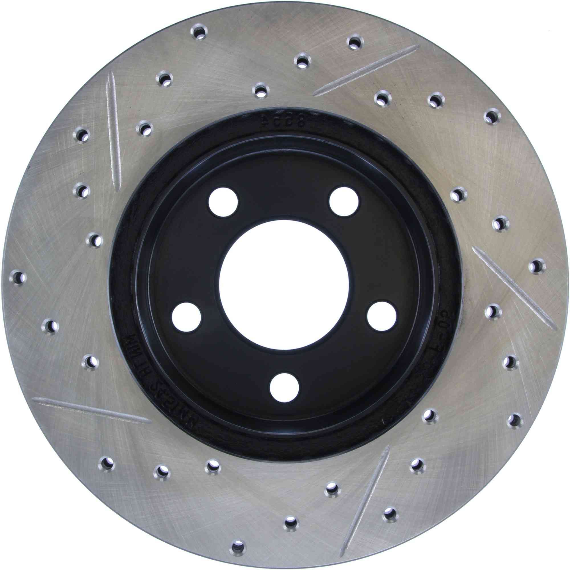 StopTech Sport Drilled/Slotted Brake Rotor; Front Left