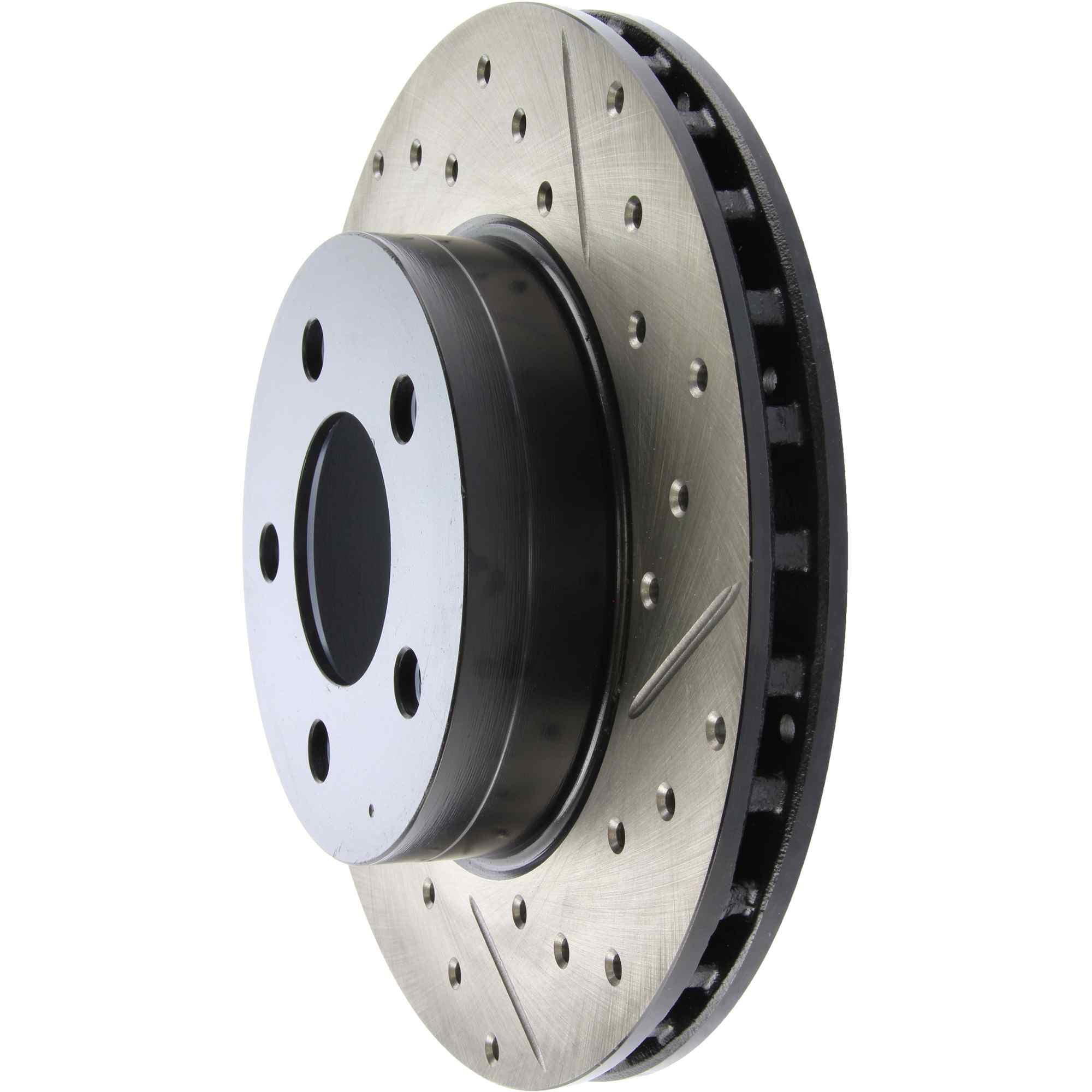 StopTech Sport Drilled/Slotted Brake Rotor; Front Left