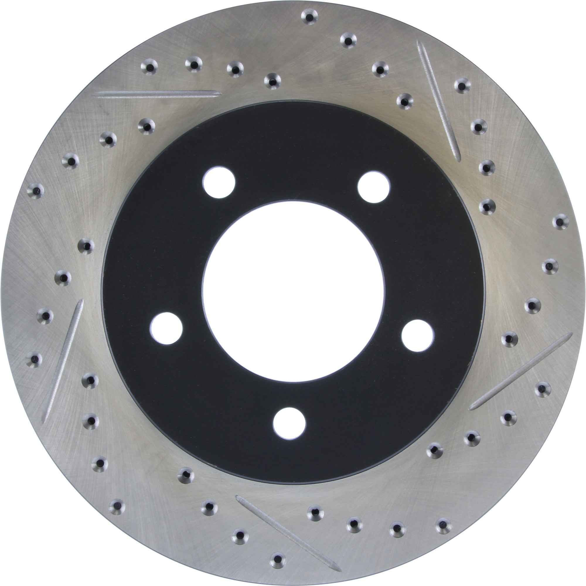 StopTech Sport Drilled/Slotted Brake Rotor; Front Left