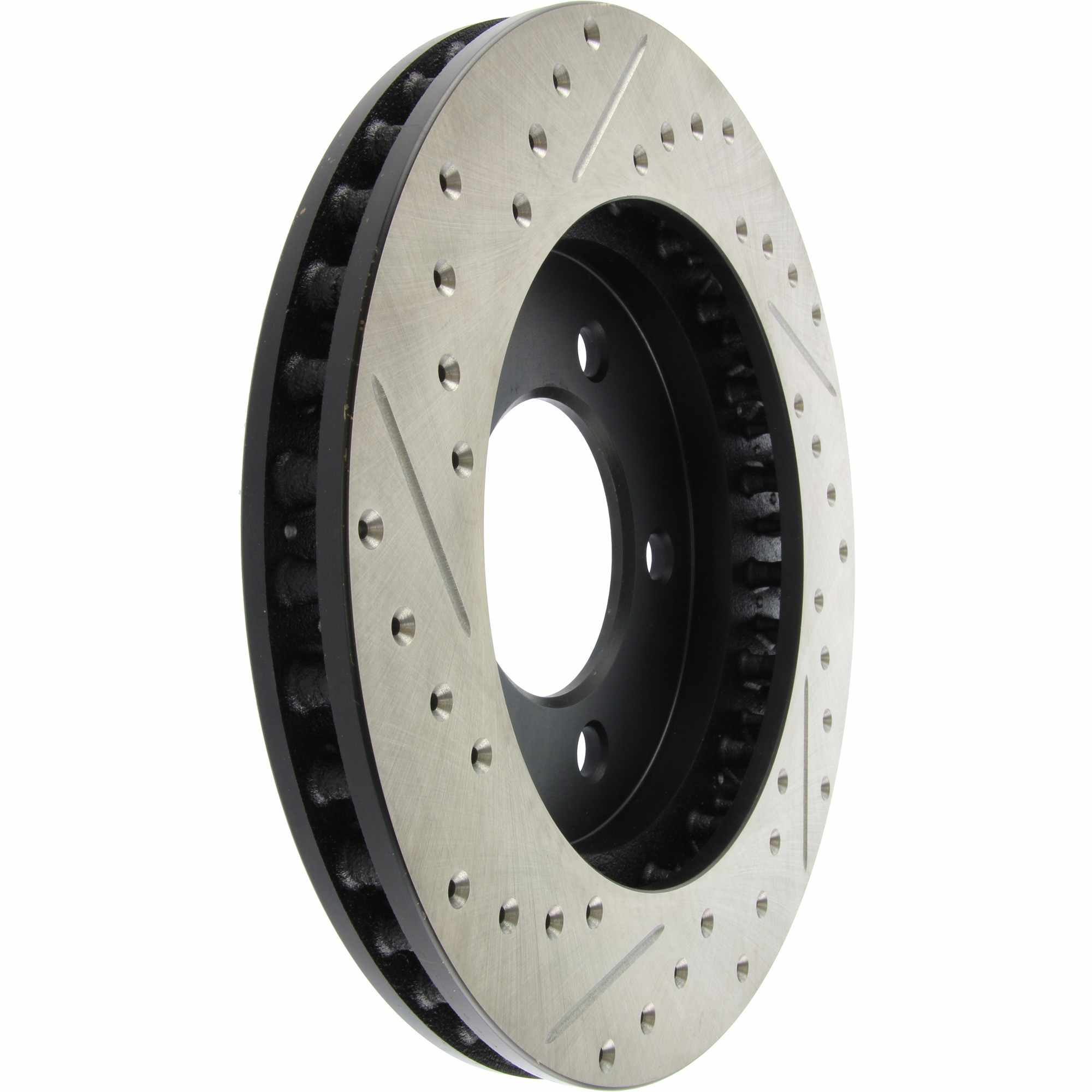 StopTech Sport Drilled/Slotted Brake Rotor; Front Left