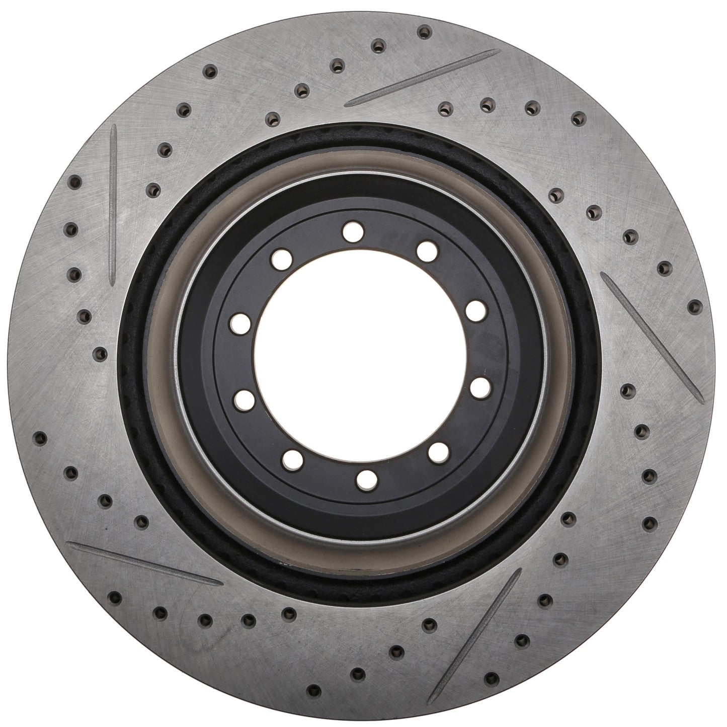 StopTech 17-20 Ford F-450/F-550 Super Duty Cryo Slotted & Drilled Sport Brake Rotor - Left Rear 127.65151CL
