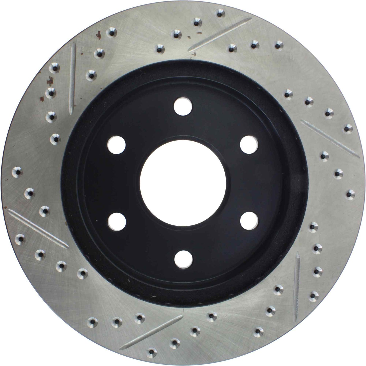 StopTech Sport Drilled/Slotted Brake Rotor; Front Left