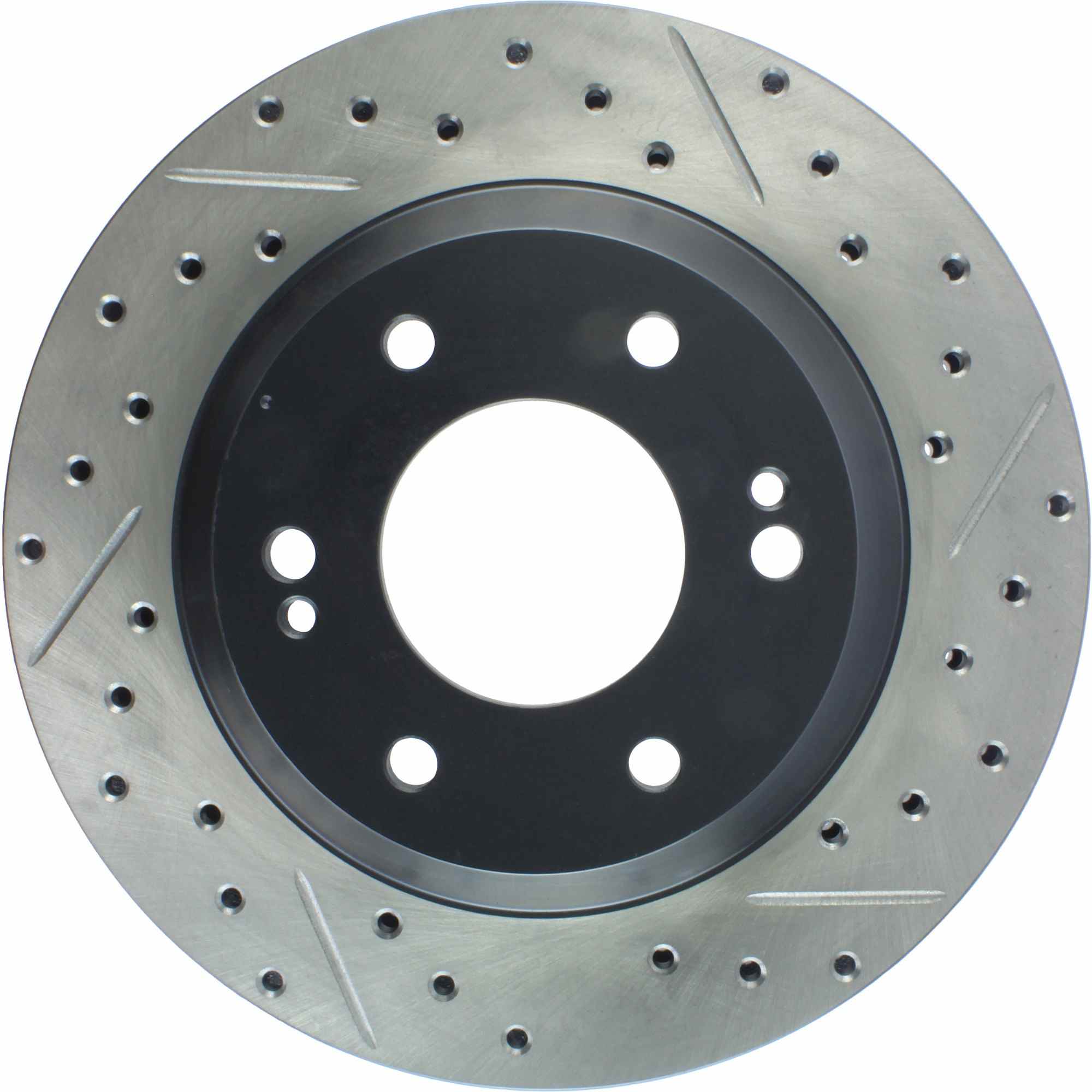 StopTech Sport Drilled/Slotted Brake Rotor; Front Left