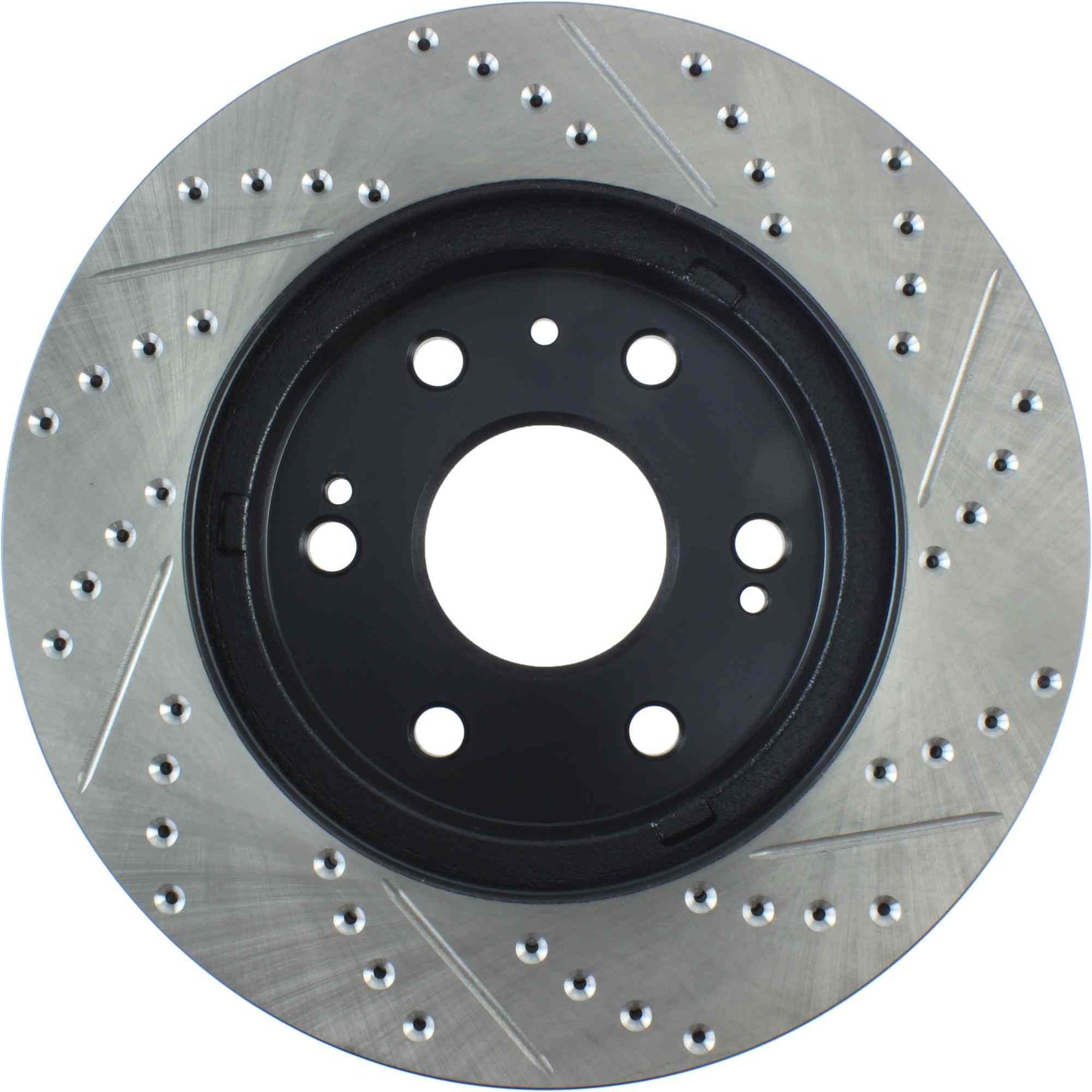 StopTech 2005+ Chevrolet Silverado 1500 Sport Slotted & Drilled Front Right Cyro Rotor 127.66057CR