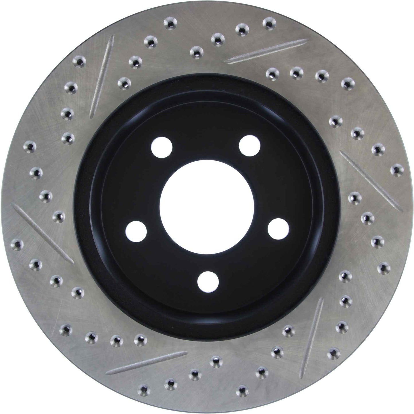 StopTech Sport Drilled/Slotted Brake Rotor; Front Left
