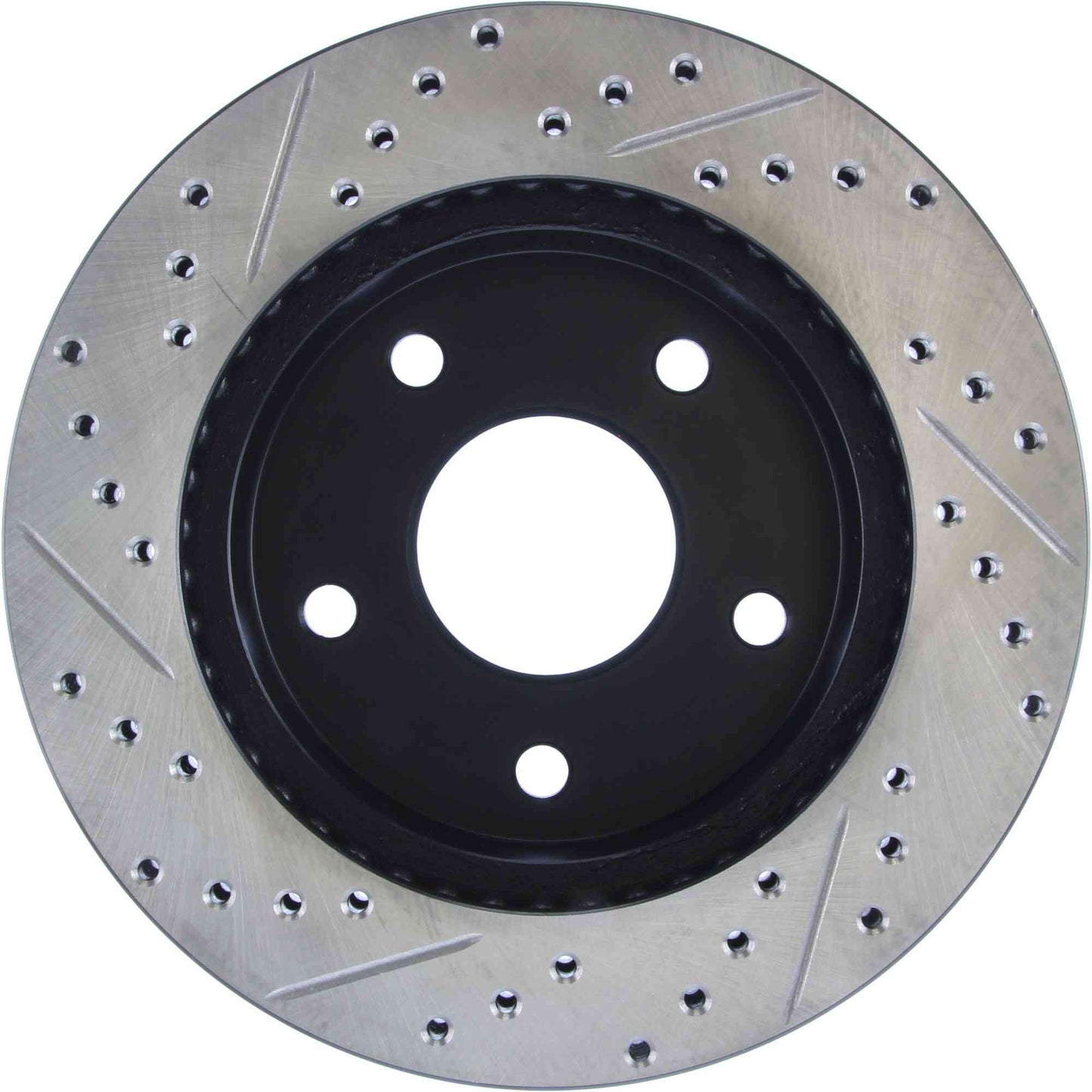 StopTech Sport Drilled/Slotted Brake Rotor; Front Left