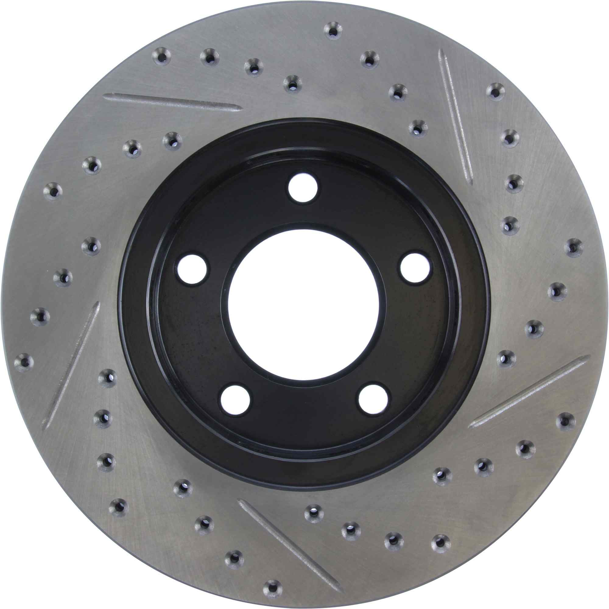 StopTech Sport Drilled/Slotted Brake Rotor; Front Right