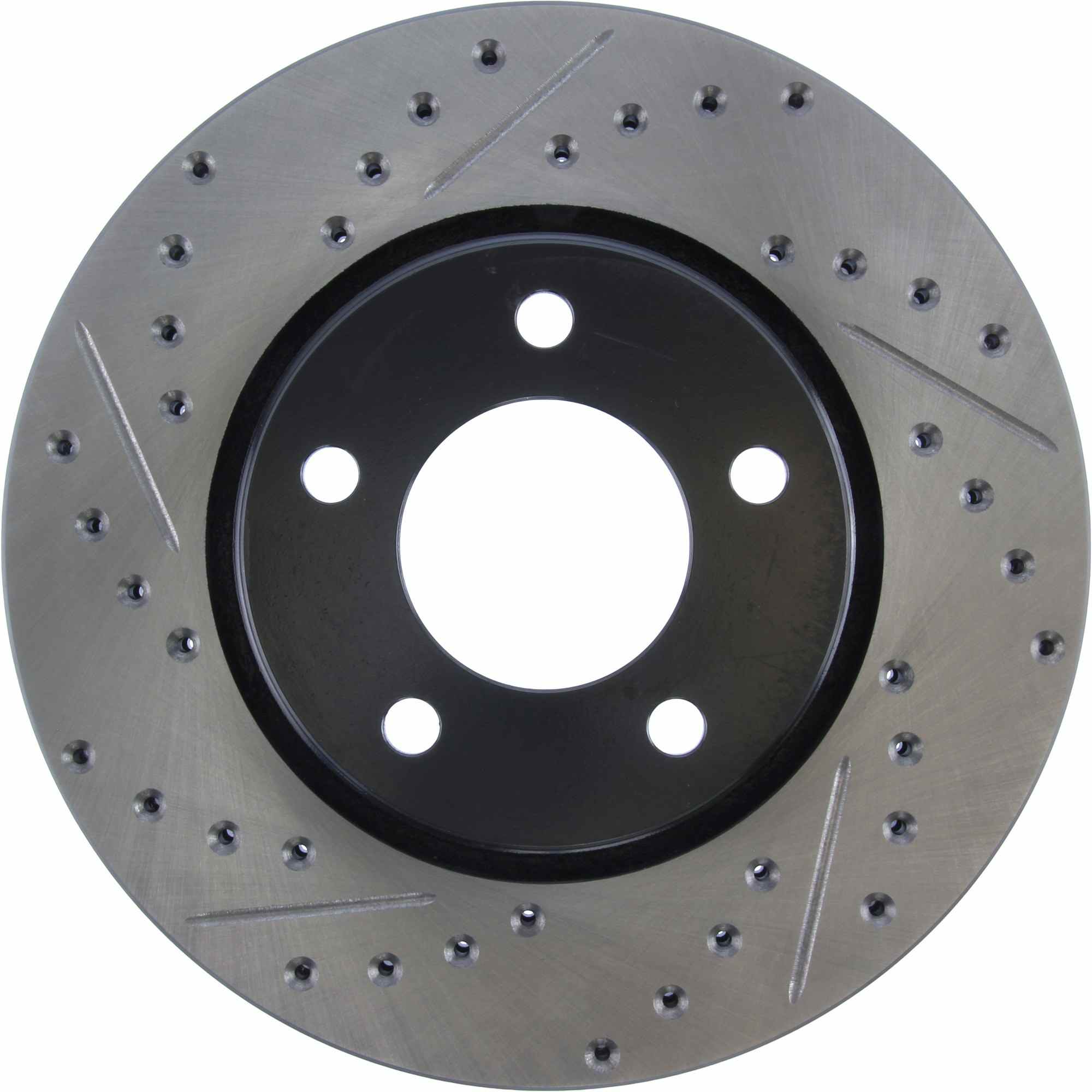 StopTech Sport Drilled/Slotted Brake Rotor; Front Right